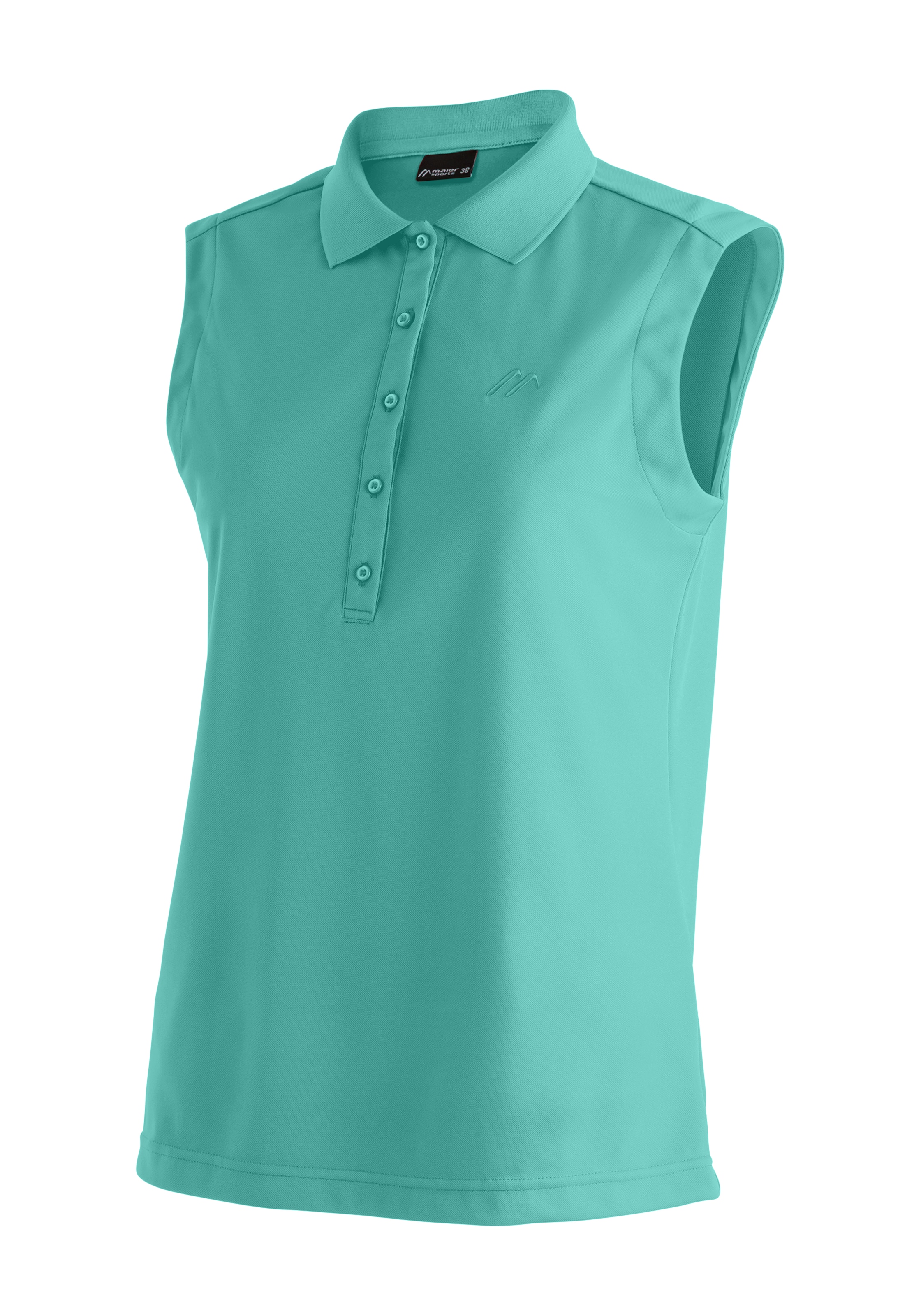Maier Sports "Ulrike sleeveless" Damen Polo, leichtes Shirt, ärmelloses Funktionsshirt, Regular Fit