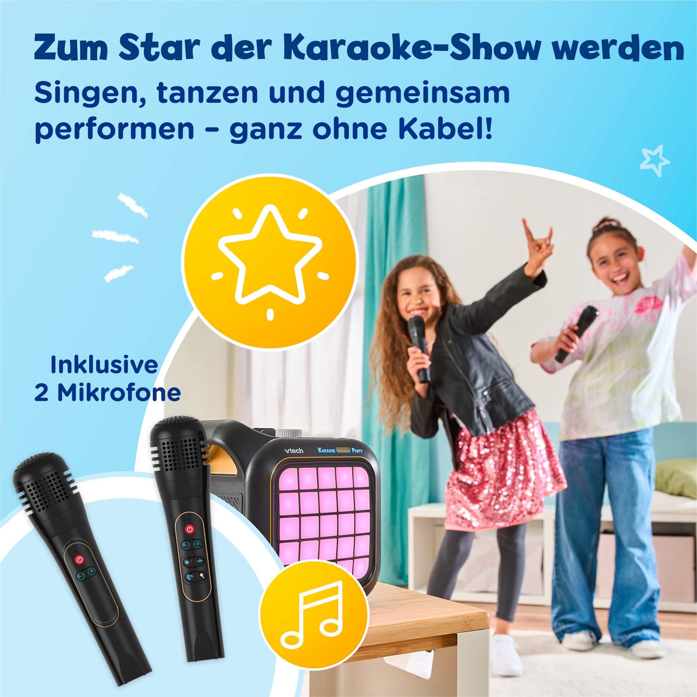 Vtech® Spielzeug-Musikinstrument »Karaoke Light Party«