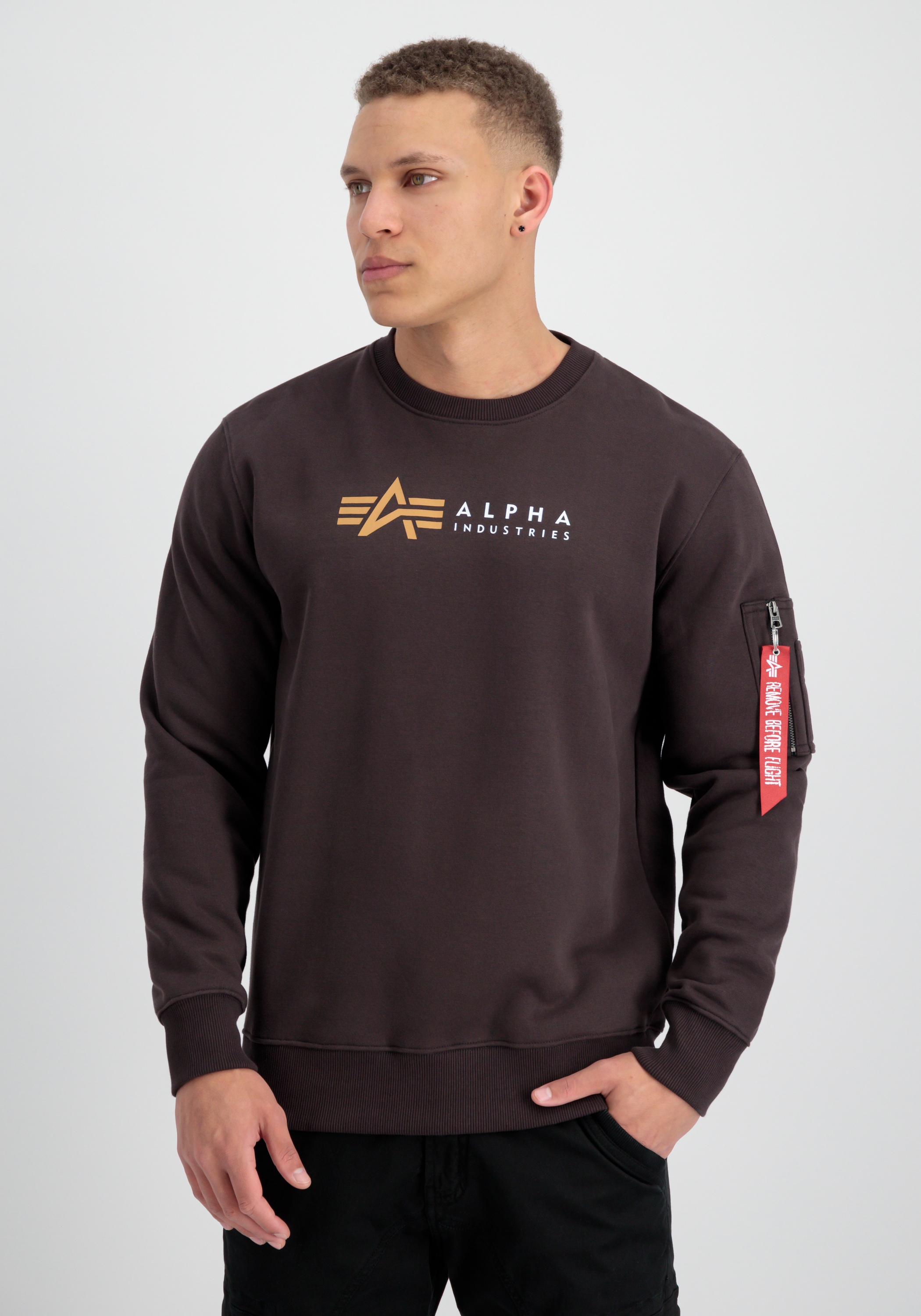 Alpha Industries Sweater "Alpha Industries Men - Sweatshirts Alpha Label Sw günstig online kaufen