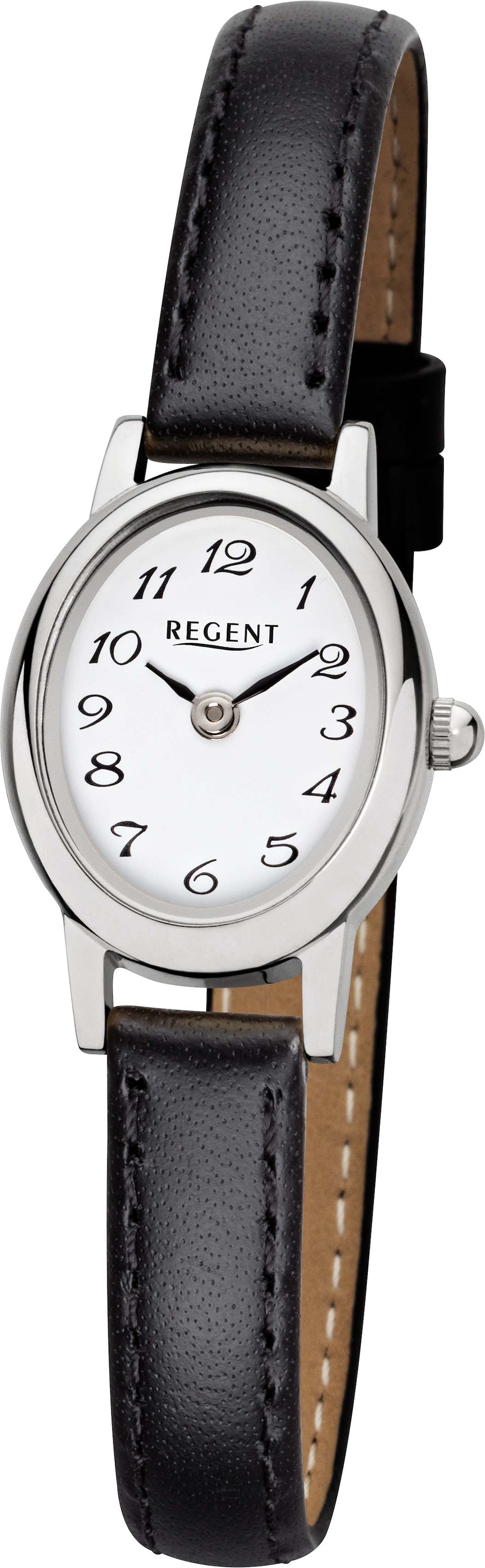 Regent Quarzuhr »F-1409 - 3272.40.19«, Armbanduhr, Damenuhr, Mineralglas