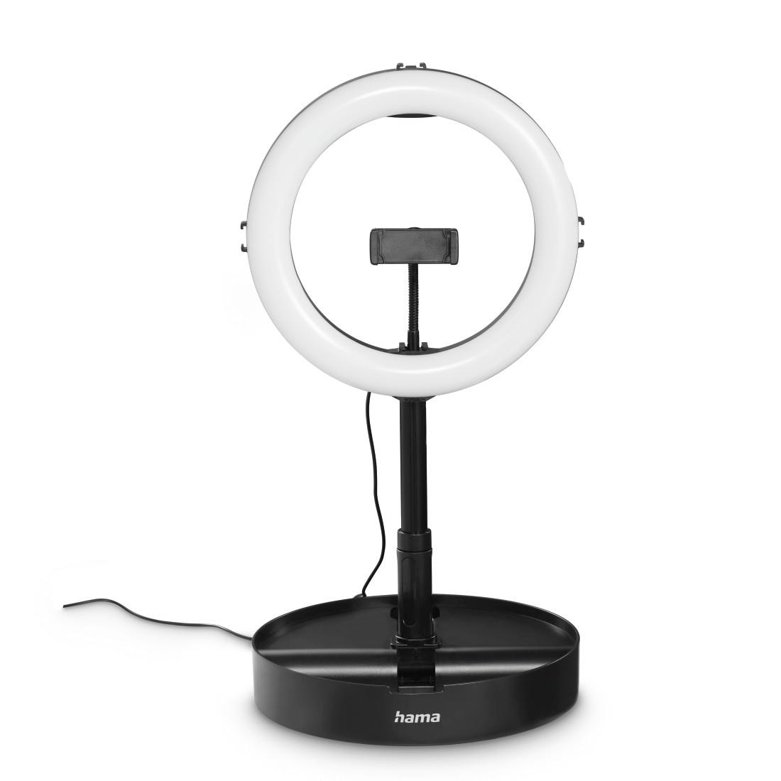 Hama Ringlicht »LED-RGB-Ringleuchte, Ringlicht, Smartphone-Set, faltbar«