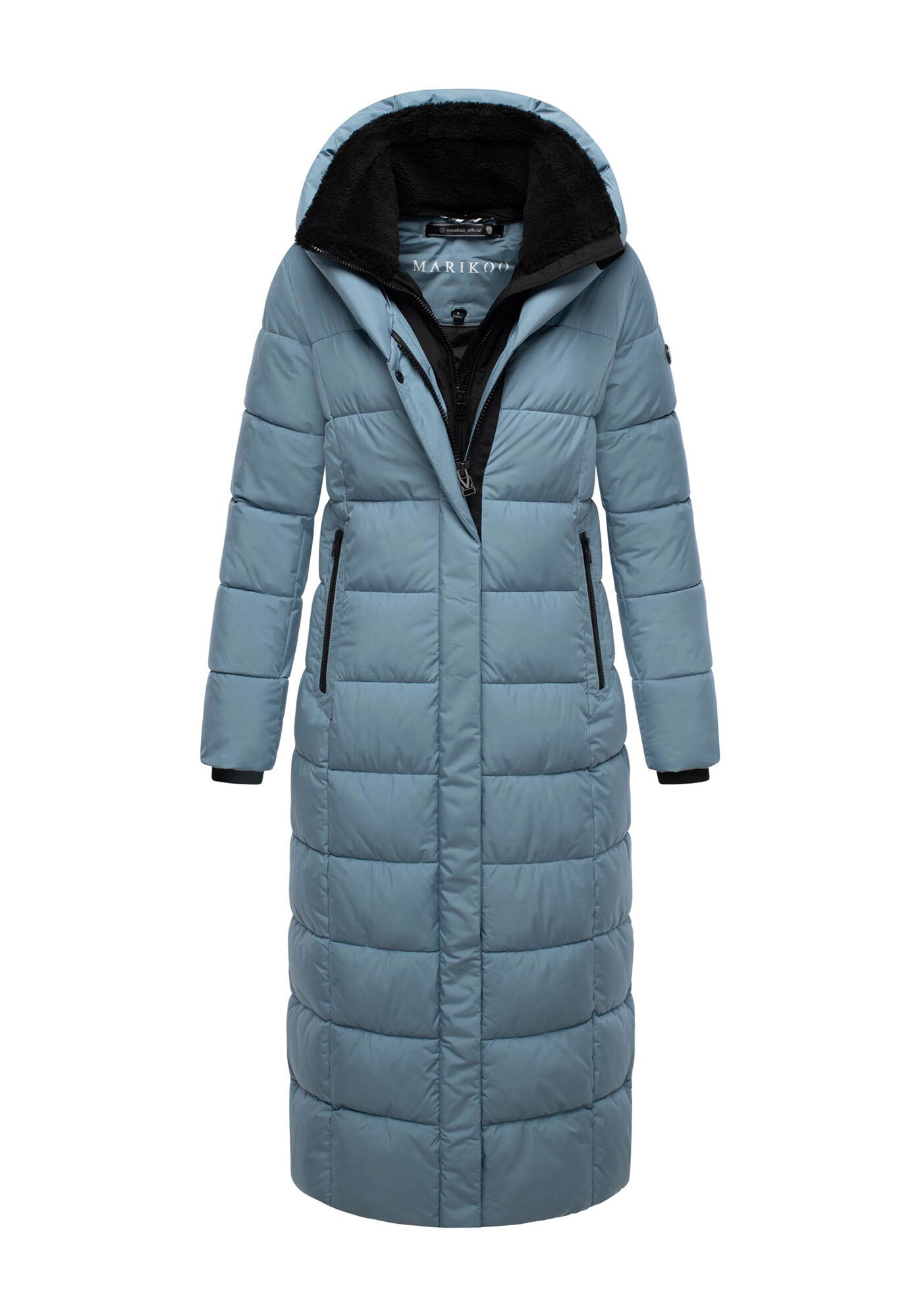Marikoo Winterjacke »Pakoraa«, extra langer Winter Mantel mit abnehmbaren Innenteil