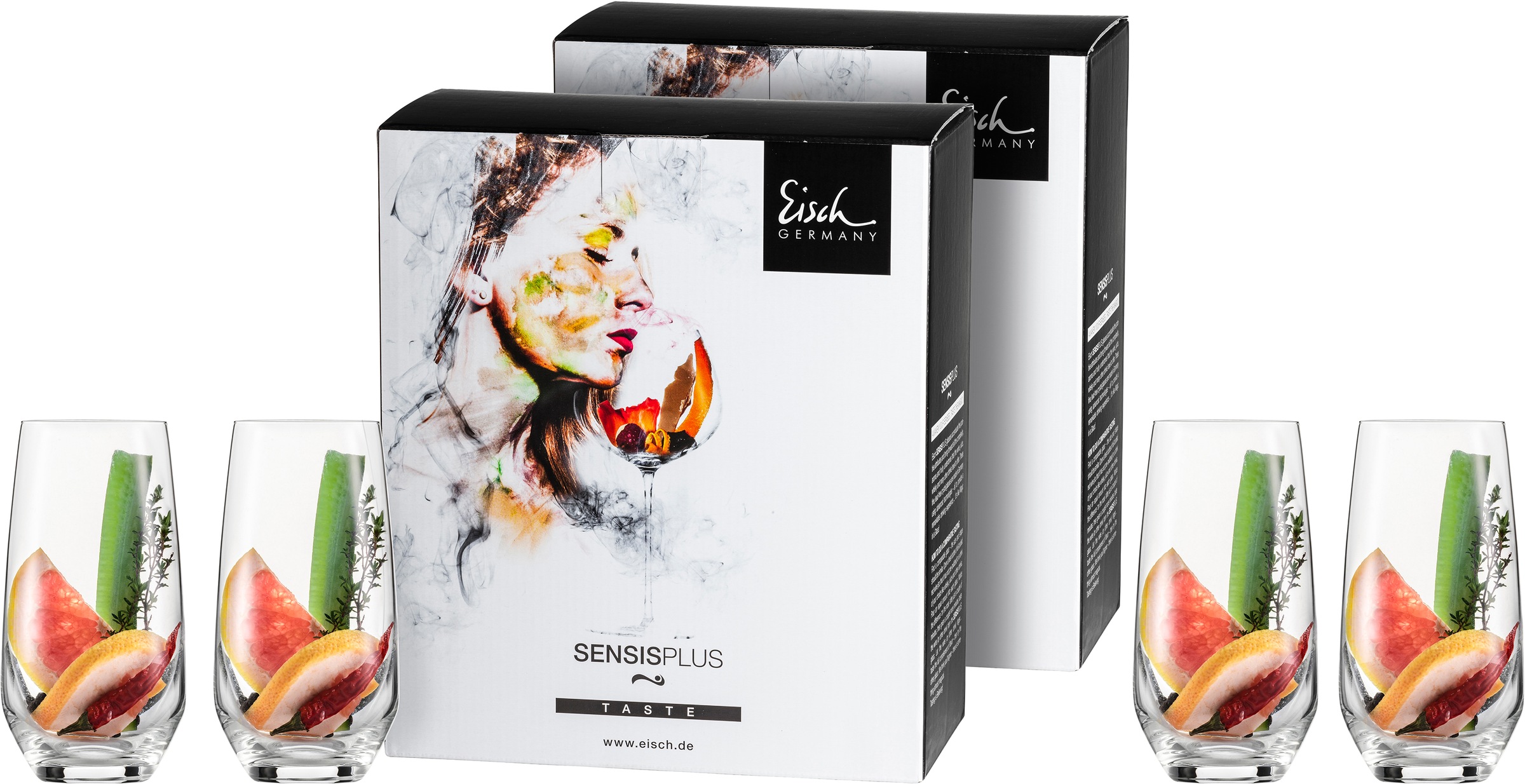 Eisch Germany Becher »Sky SensisPlus«, (Set, 4 tlg.), Bleifrei, 460 ml, 4-teilig