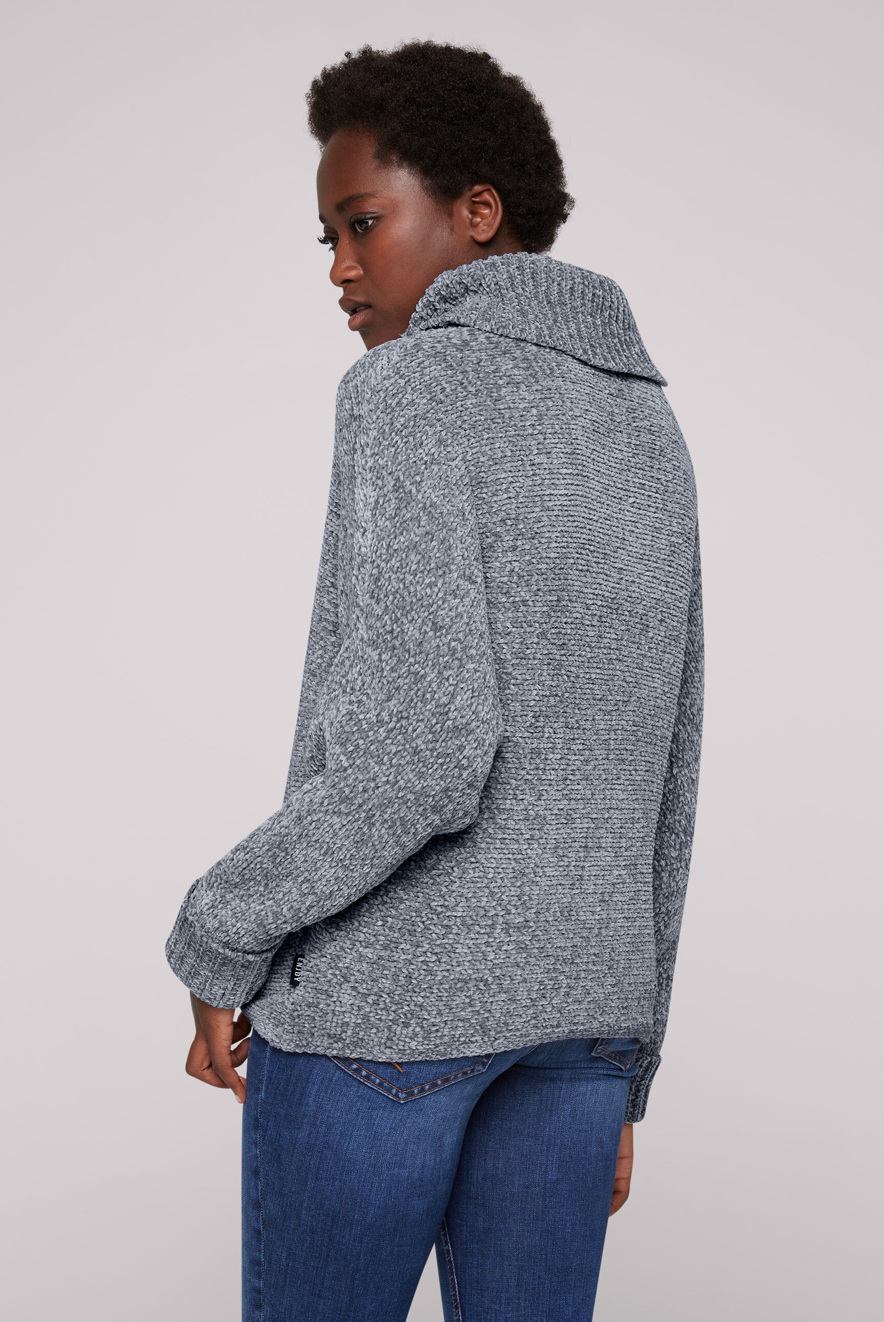 SOCCX Rollkragenpullover, mit Fledermaus-Ärmeln