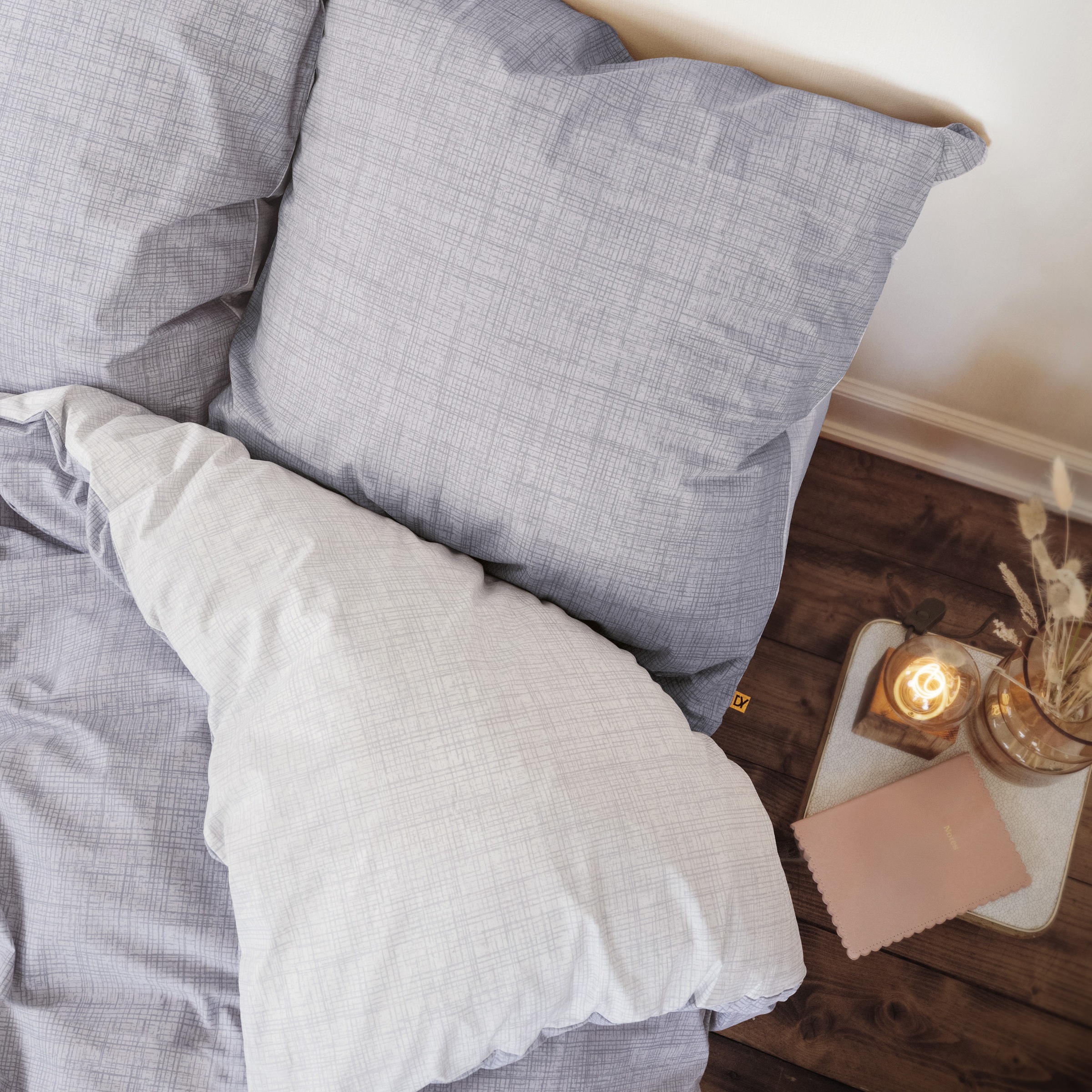 Dyckhoff Wendebettwäsche "Uni" 2 Stk. Baumwolle, Renforcé, 100x135, Baby, U günstig online kaufen