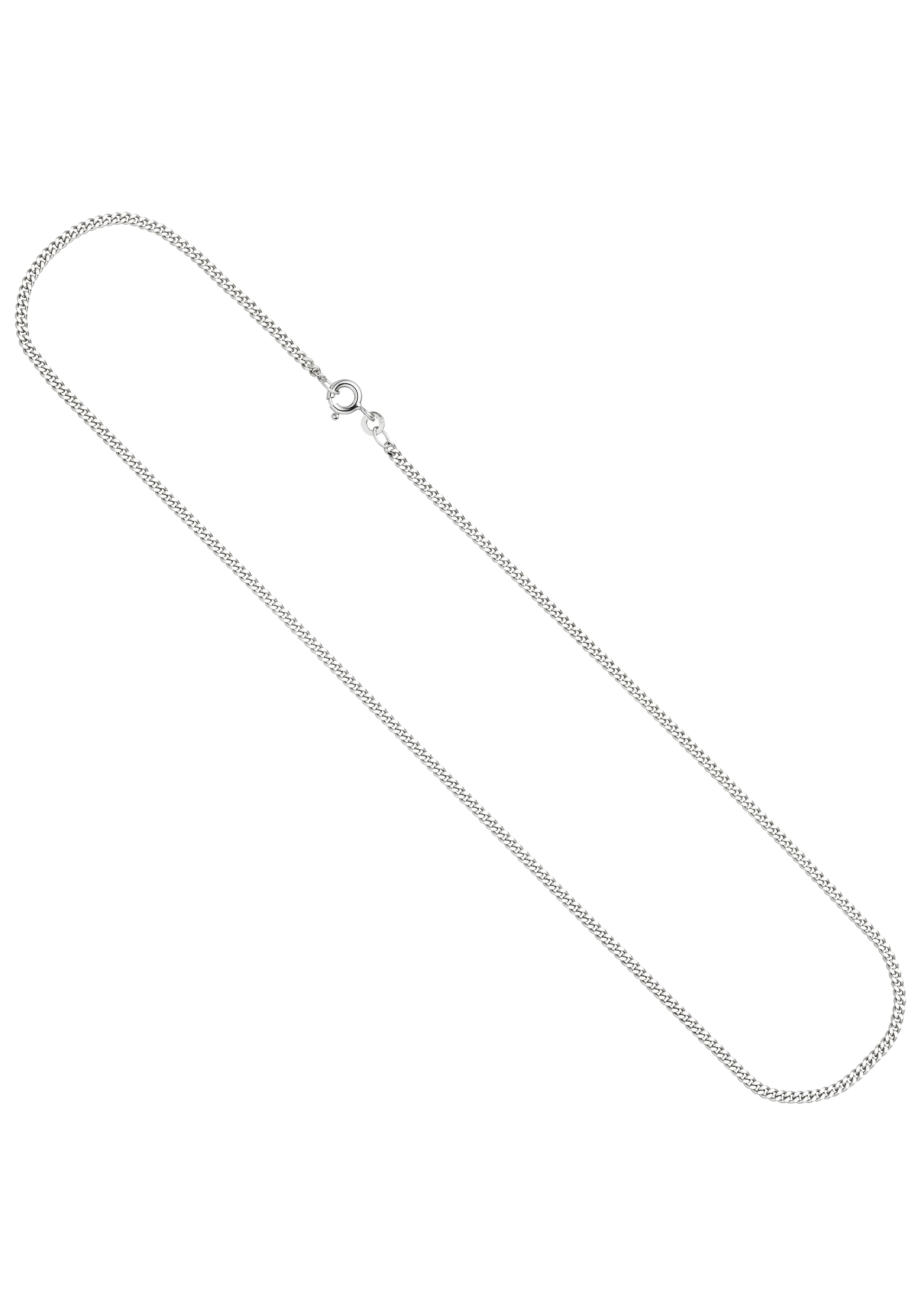 JOBO Goldkette, Panzerkette 333 Weißgold 45 cm 2,1 mm