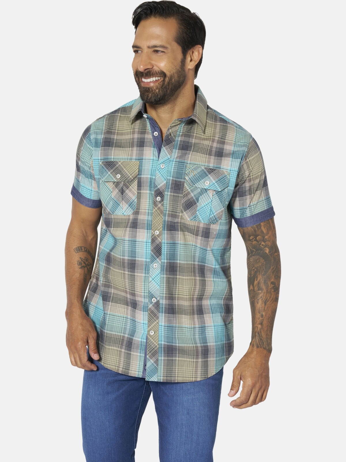 Jan Vanderstorm Kurzarmhemd "Kurzarmhemd KLENGT" günstig online kaufen