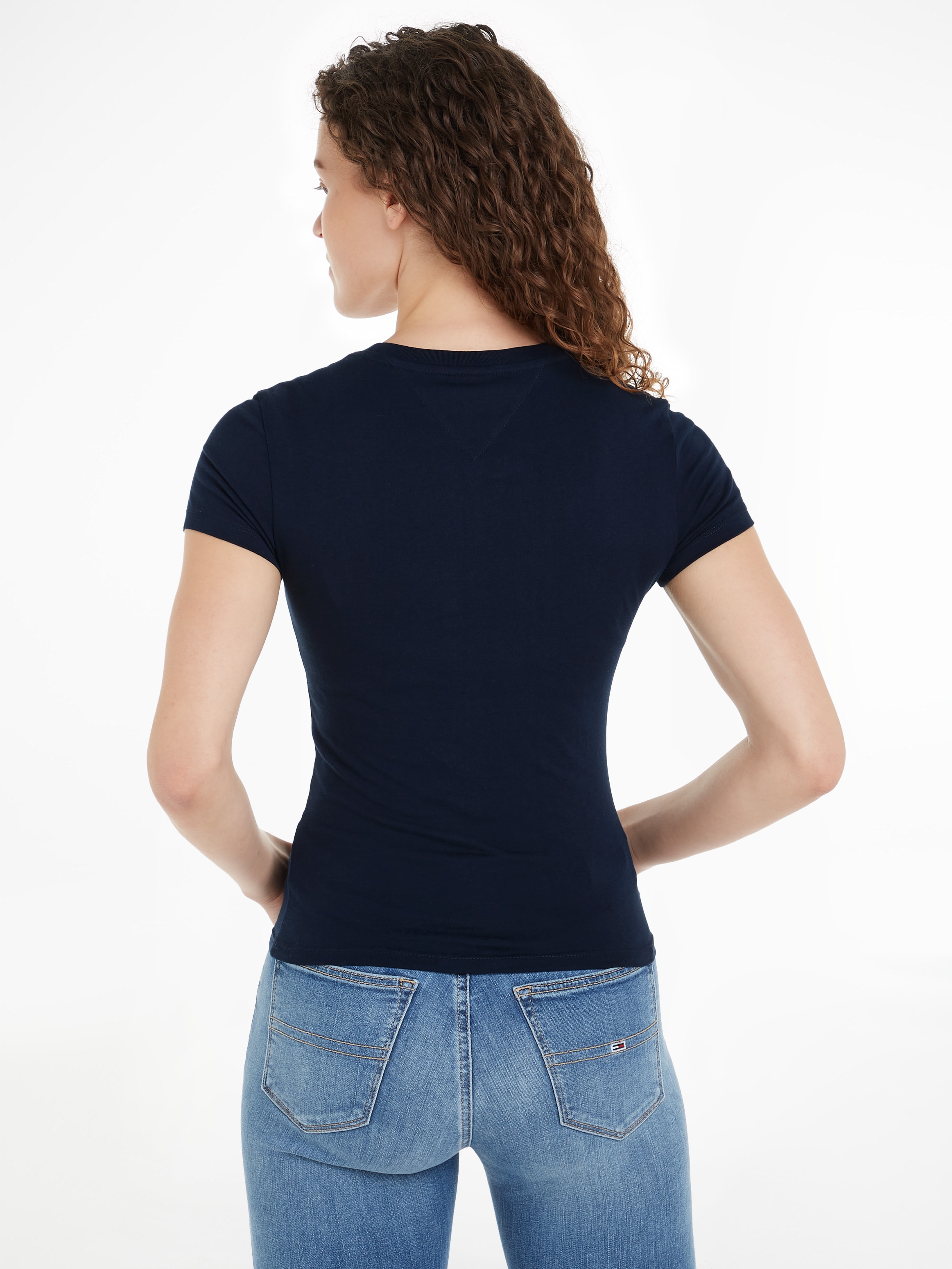 Tommy Jeans T-Shirt »TJW SLIM LINEAR TEE EXT«, mit Logo-Schriftzug