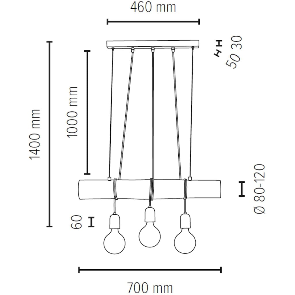 SPOT Light Pendelleuchte »TRABO CONCRETE«, 3 flammig-flammig