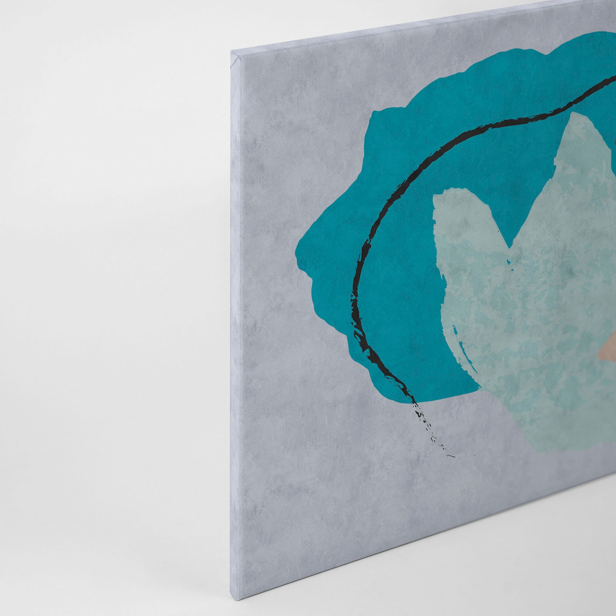 A.S. Création Leinwandbild »floral collage«, Kunst-Abstrakt-Kinder, (1 St.), Keilrahmen Bild Floral Abstrakt Leinwand-Bild Wohnzimmer modern Kinder