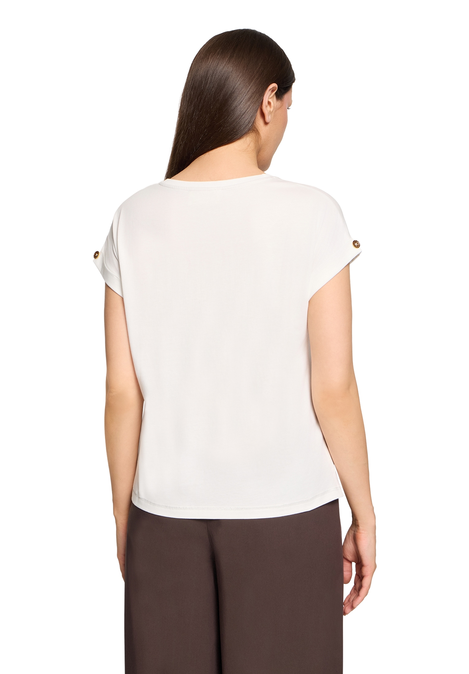 Cartoon Kurzarmshirt »Damen mit Ärmelaufschlag« 1