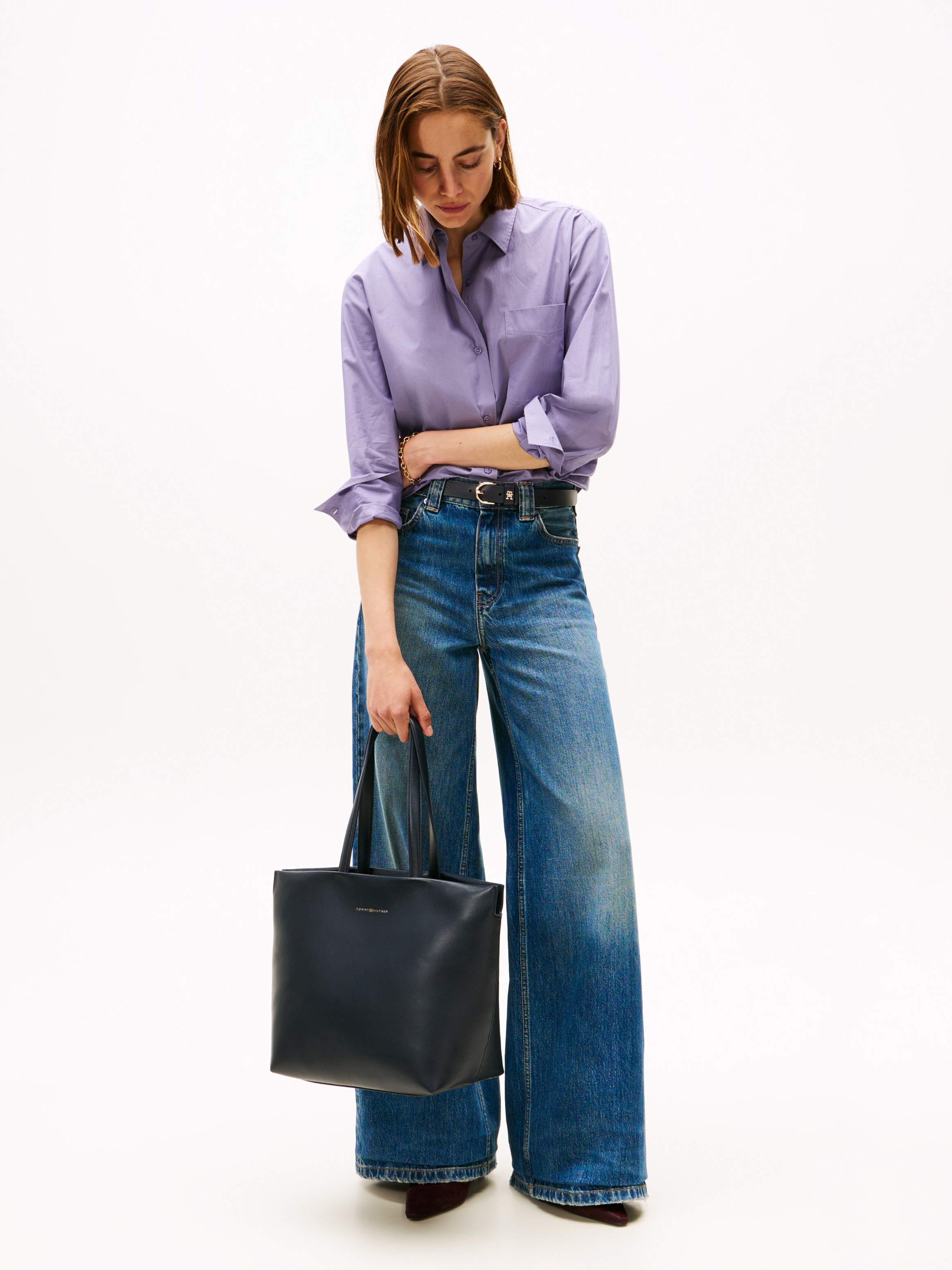 Tommy Hilfiger Tragetasche "TH LOGOTAPE TOTE", Damen Shopper, Umhängetasche günstig online kaufen