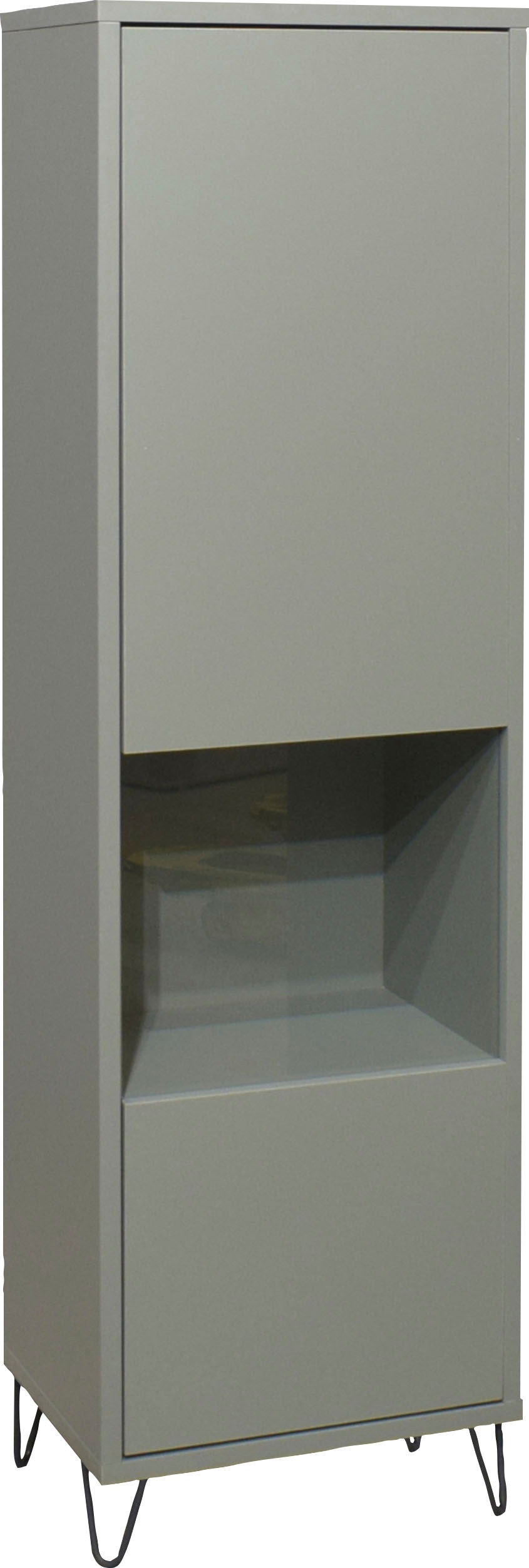 Vitrine MÄUSBACHER, B:41cm H:145cm T:32cm, grün, Schränke, "Bonnie TOPSELLER", Vitrine mit Drahtgestell