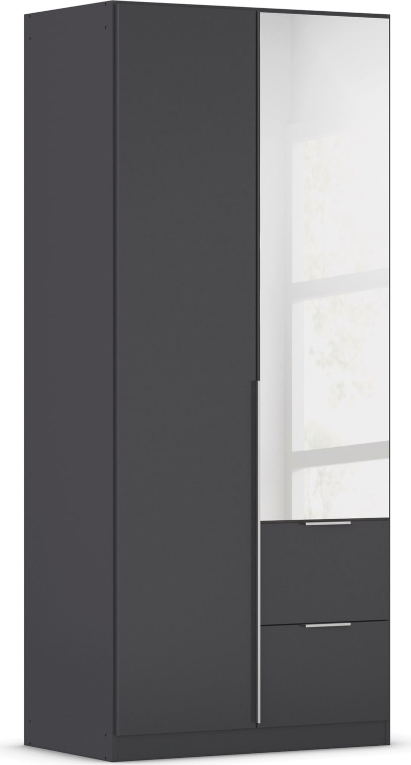 OTTO home Drehtürenschrank "Kleiderschrank Schrank Garderobe AGORDO mit Dekor- oder Hochglanzfront" in zwei Griff-Farben, Breiten 91-360 cm, mit Außenschubkästen, in 7 Breiten und 2 Höhen MADE IN GERMANY