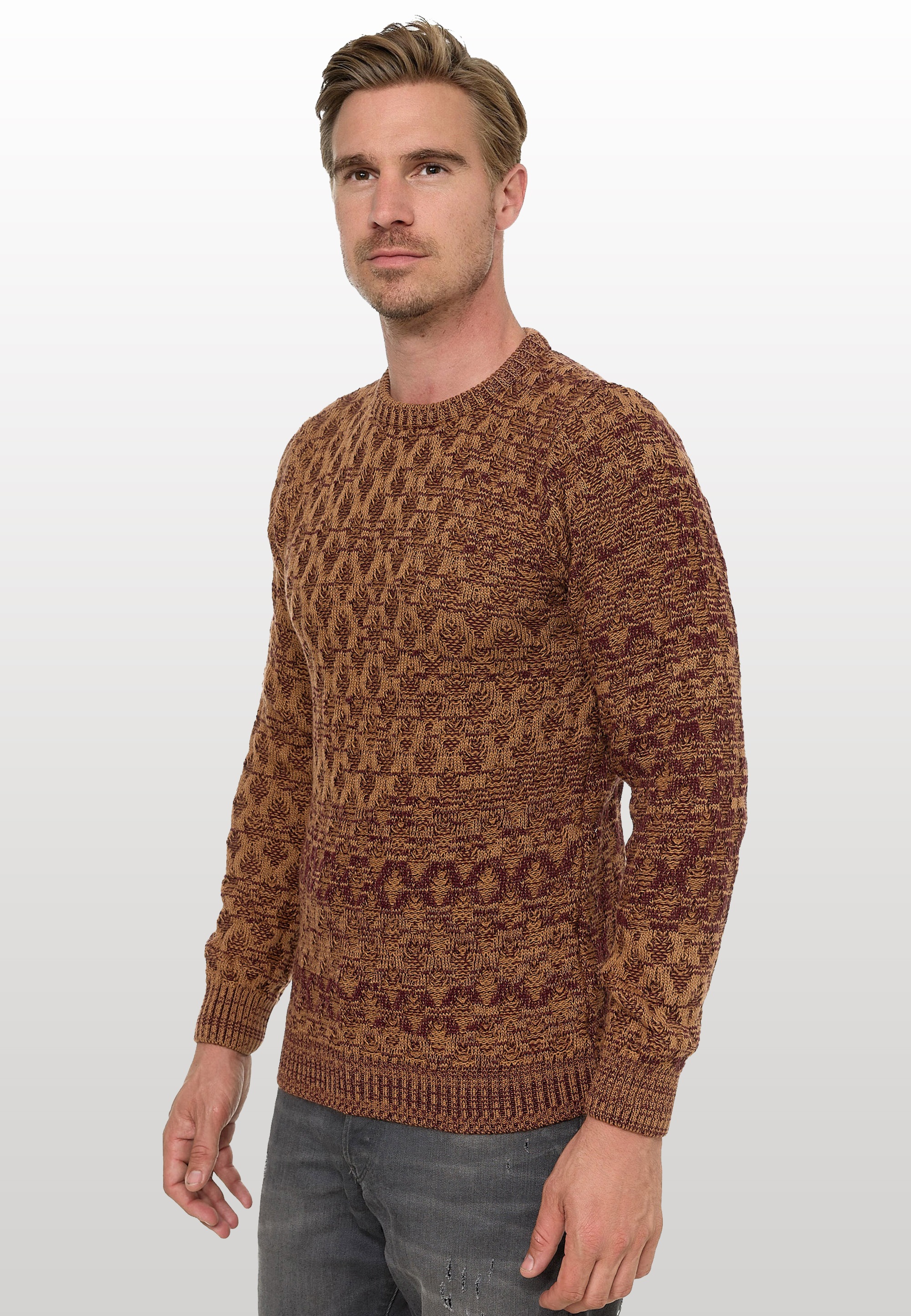 Rusty Neal Strickpullover, mit schönem Muster