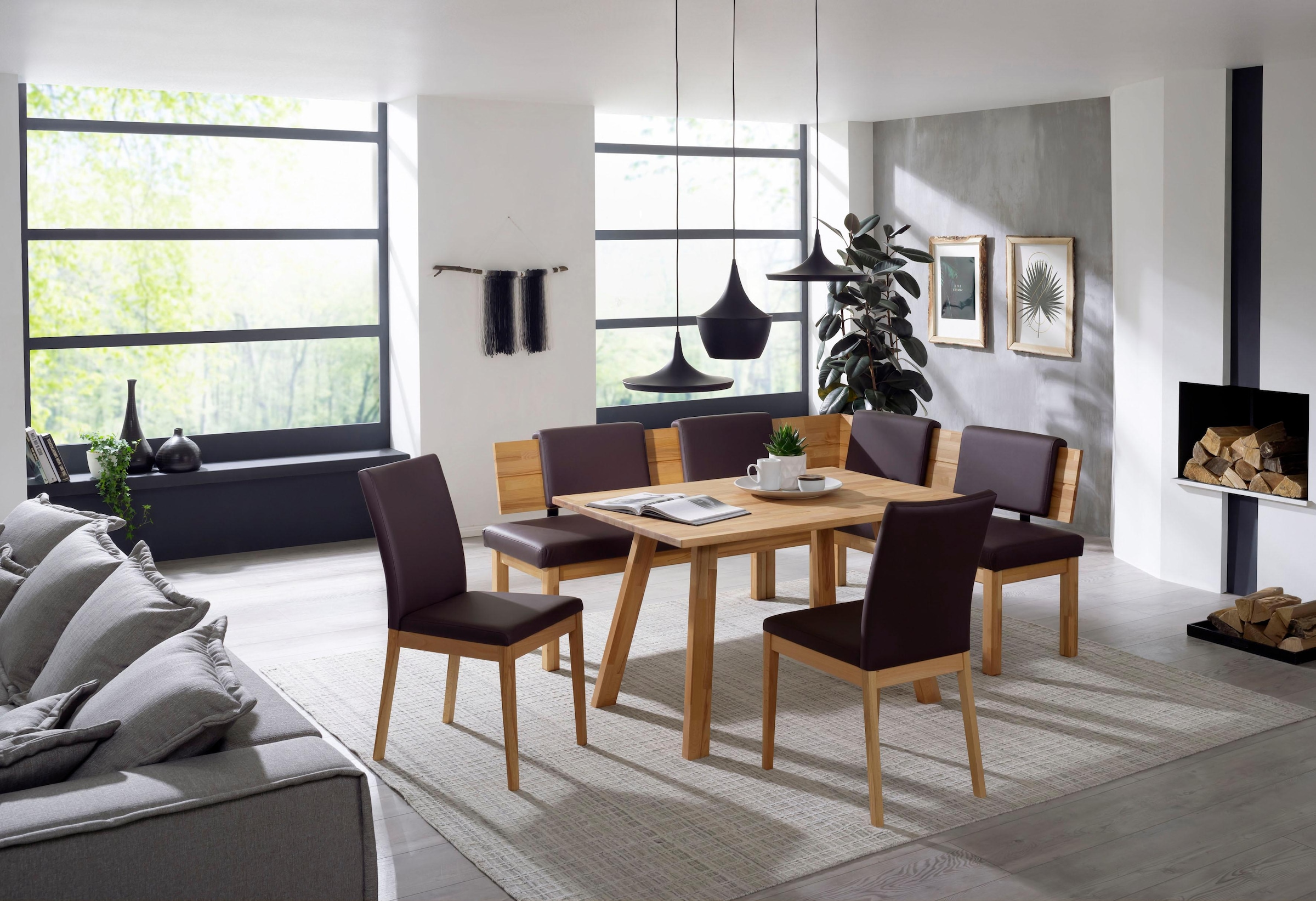massivline&more Eckbank »Roberto«, Massivholz