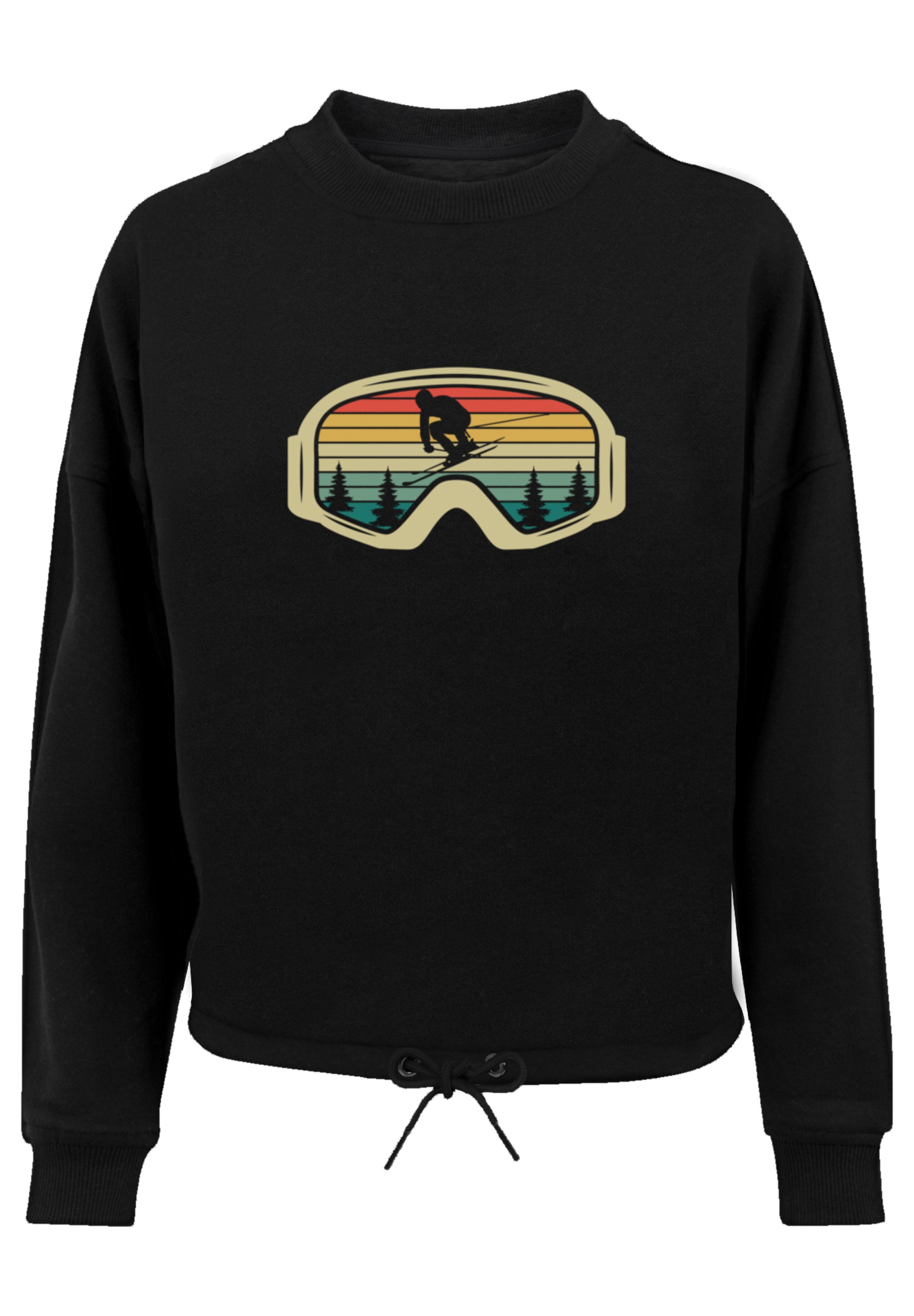 F4NT4STIC Sweatshirt »Retro Skibrille Wintersport«, Premium Qualität