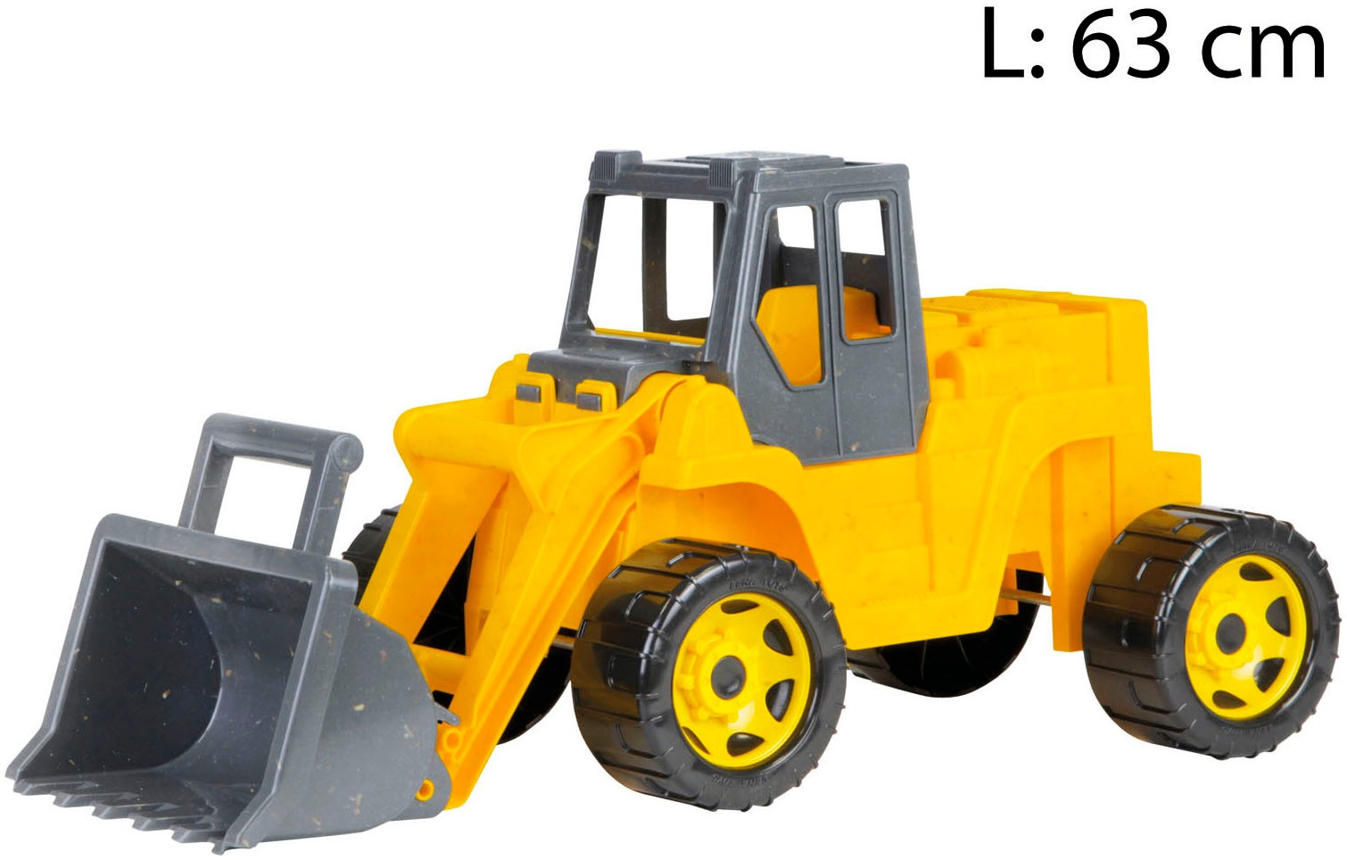 Lena® Spielzeug-Aufsitzbagger »Giga Trucks, Aufsitz-Schaufellader« Made in Europe