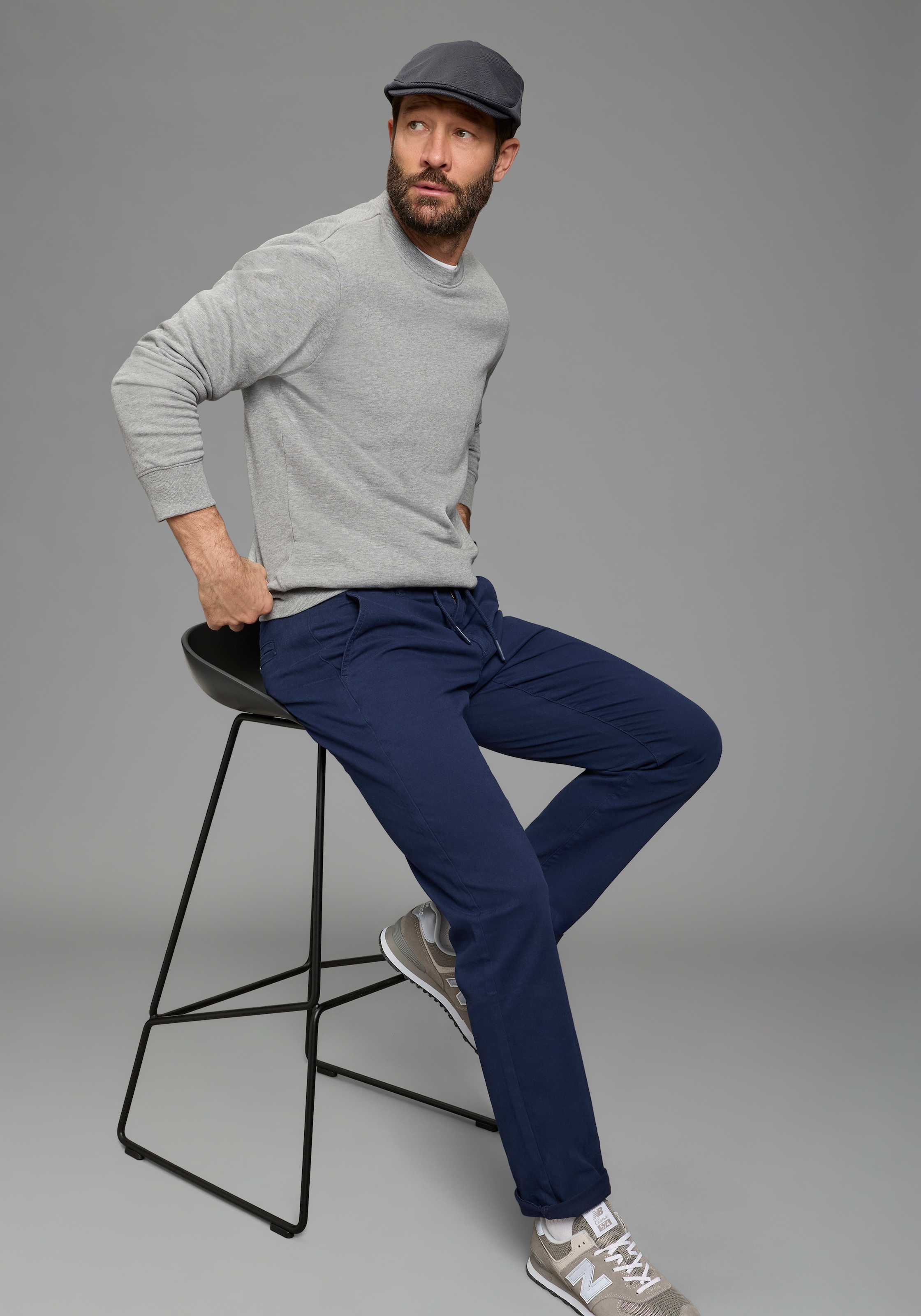 Man's World Dehnbund-Hose »Dehnbund Chino«  gerade geschnitten, mit Eingrifftaschen und Gesäßtaschen, unifarben