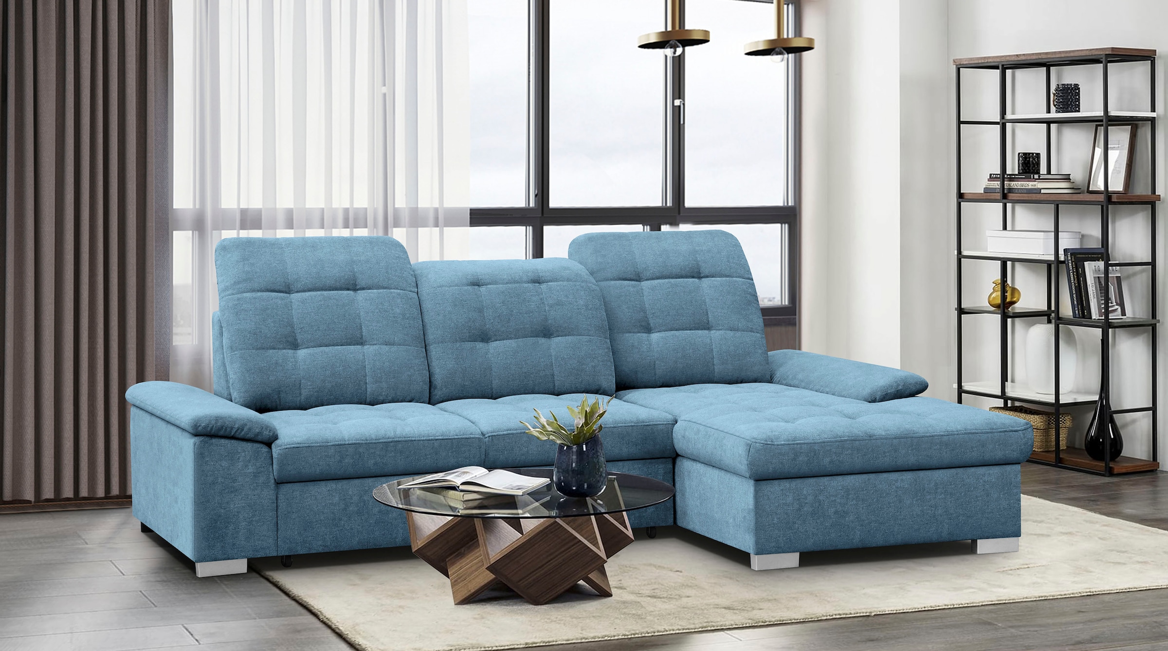 WERK2 Ecksofa "Carmen, mit Bettfunktion & Bettkasten, optional Sitztiefenve günstig online kaufen