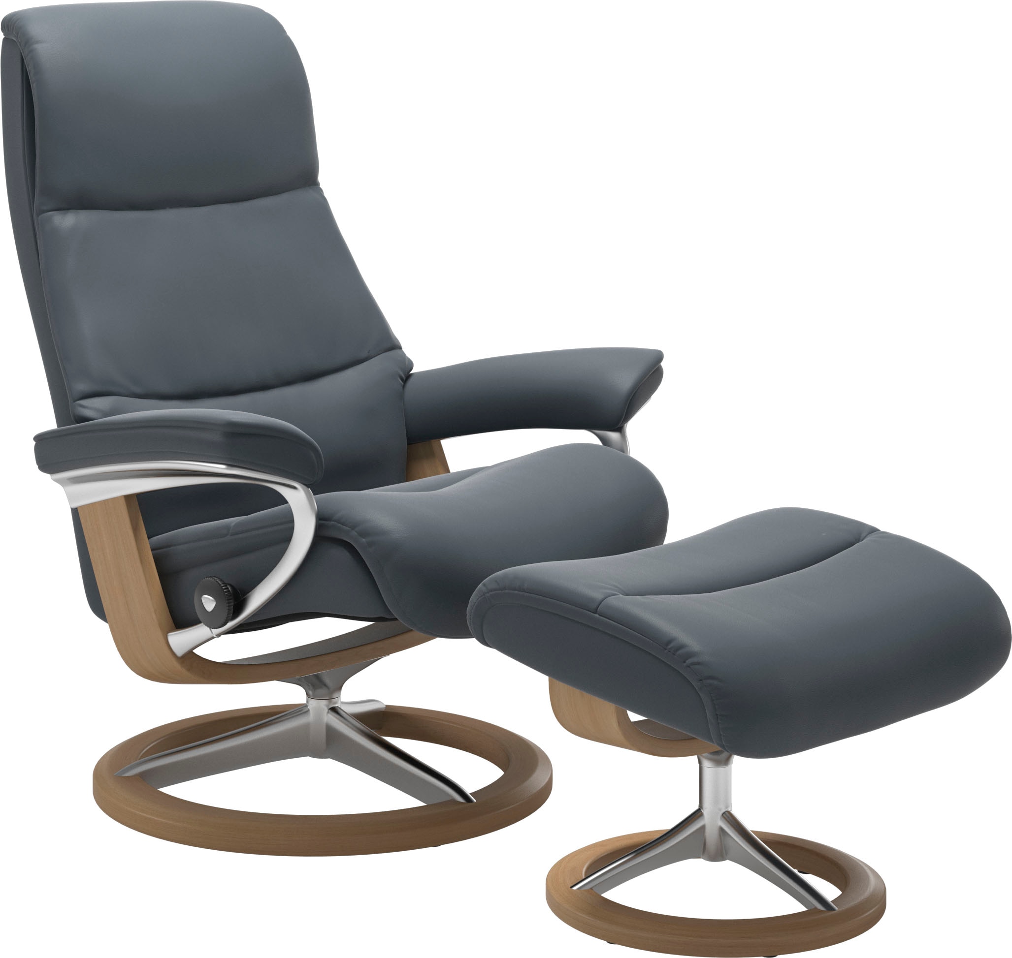 Stressless Relaxsessel "View", (Set, Relaxsessel mit Hocker), mit Signature günstig online kaufen