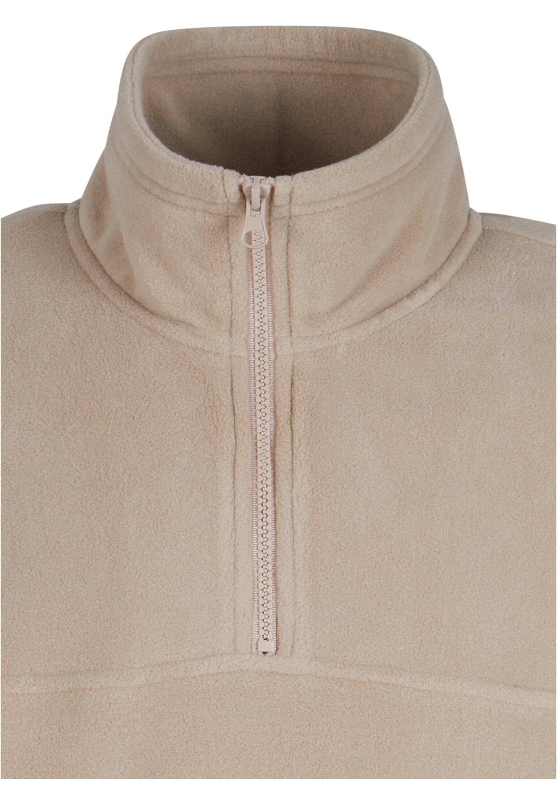 URBAN CLASSICS Rundhalspullover »Urban Classics Herren Basic Polar Fleece Troyer«, (1 tlg.)