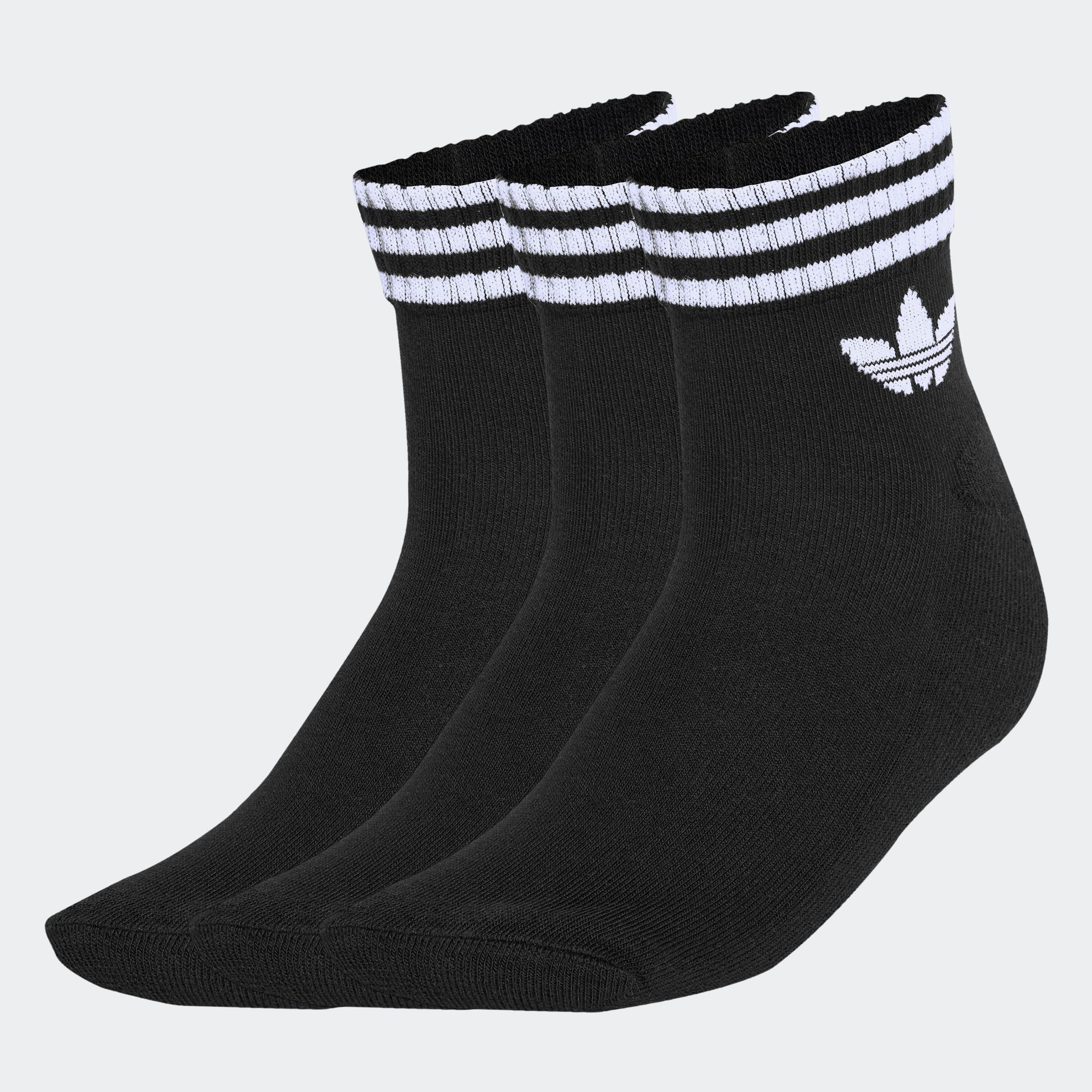 Herren Sportsocken "3S ANKLE S 3P", ADIDAS ORIGINALS, Gr. M, schwarz, Obermaterial: 78% Baumwolle, 19% Polyester, 2% Elasthan, 1% sonstige Fasern,