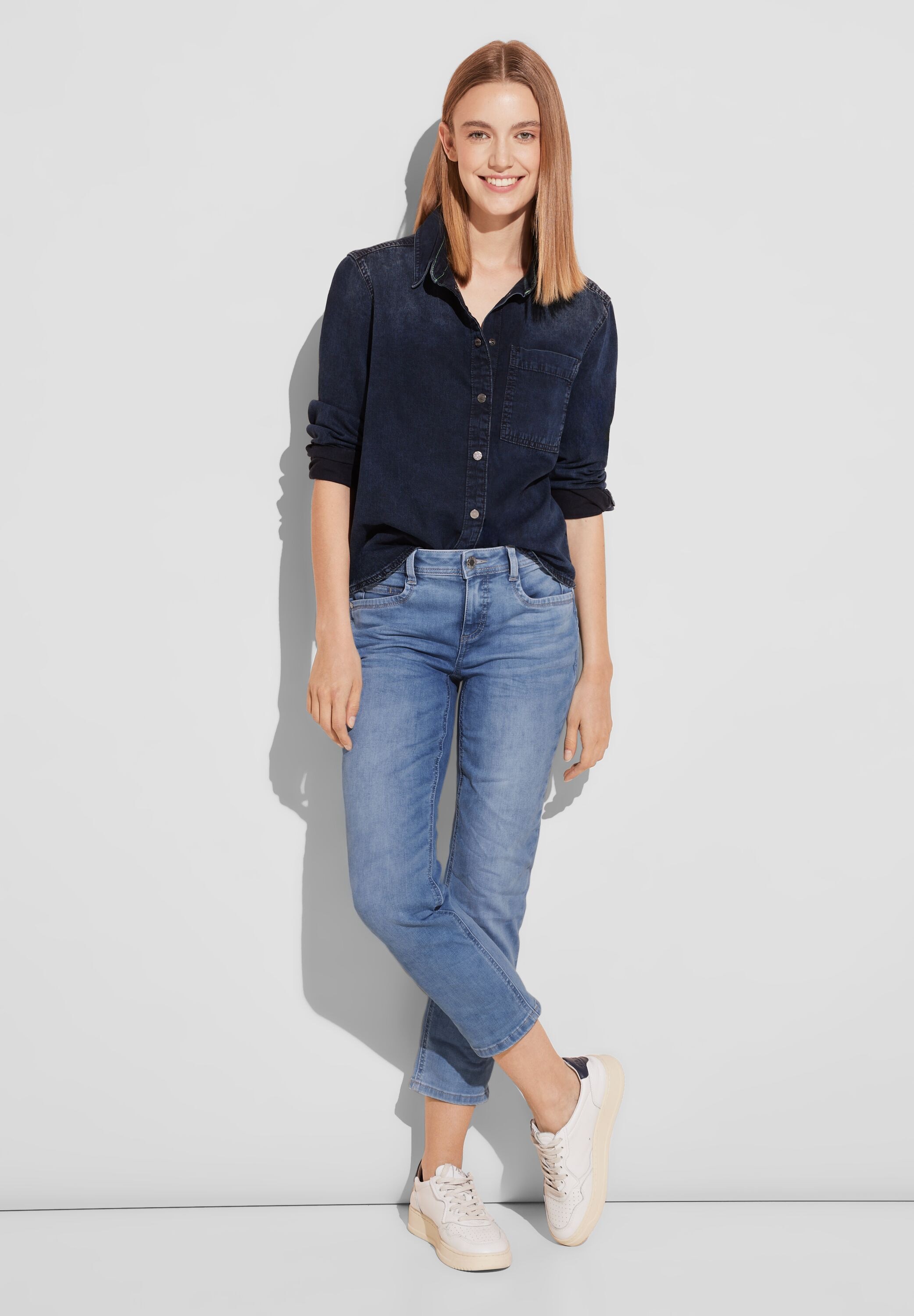 STREET ONE Comfort-fit-Jeans, Middle Waist
