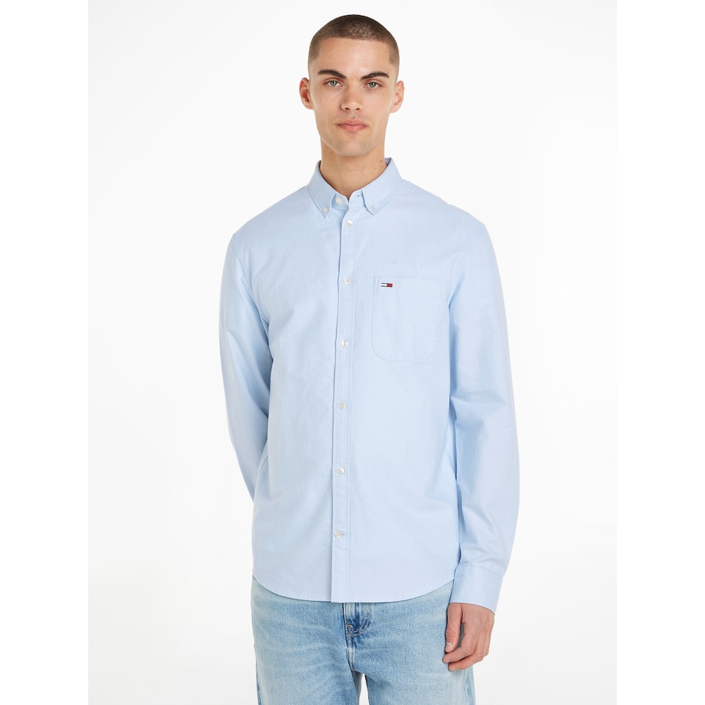 Tommy Jeans Langarmhemd »TJM REG OXFORD SHIRT«, mit Button-down-Kragen