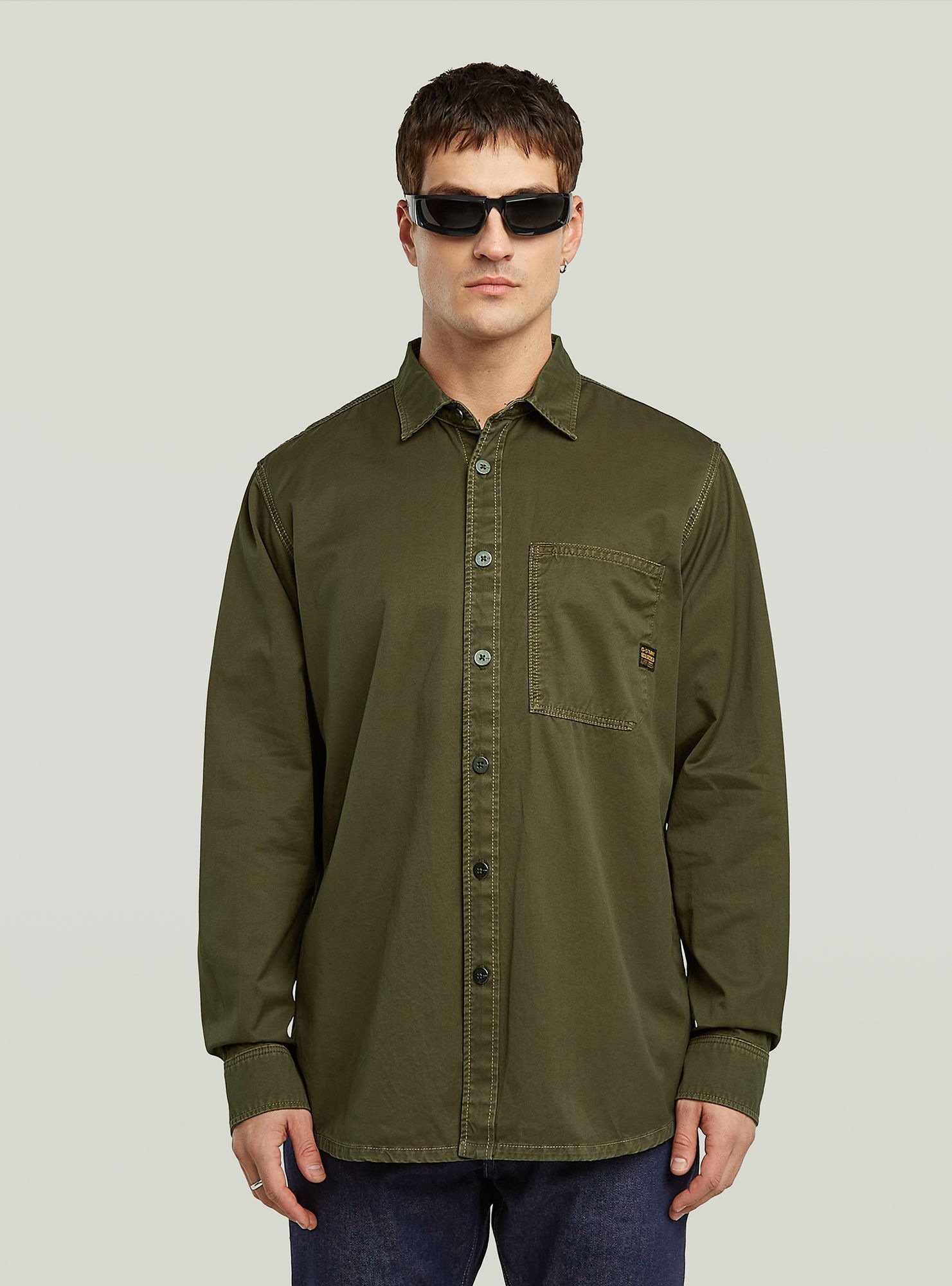 G-STAR Langarmshirt "Regular One Pocket Shirt" günstig online kaufen