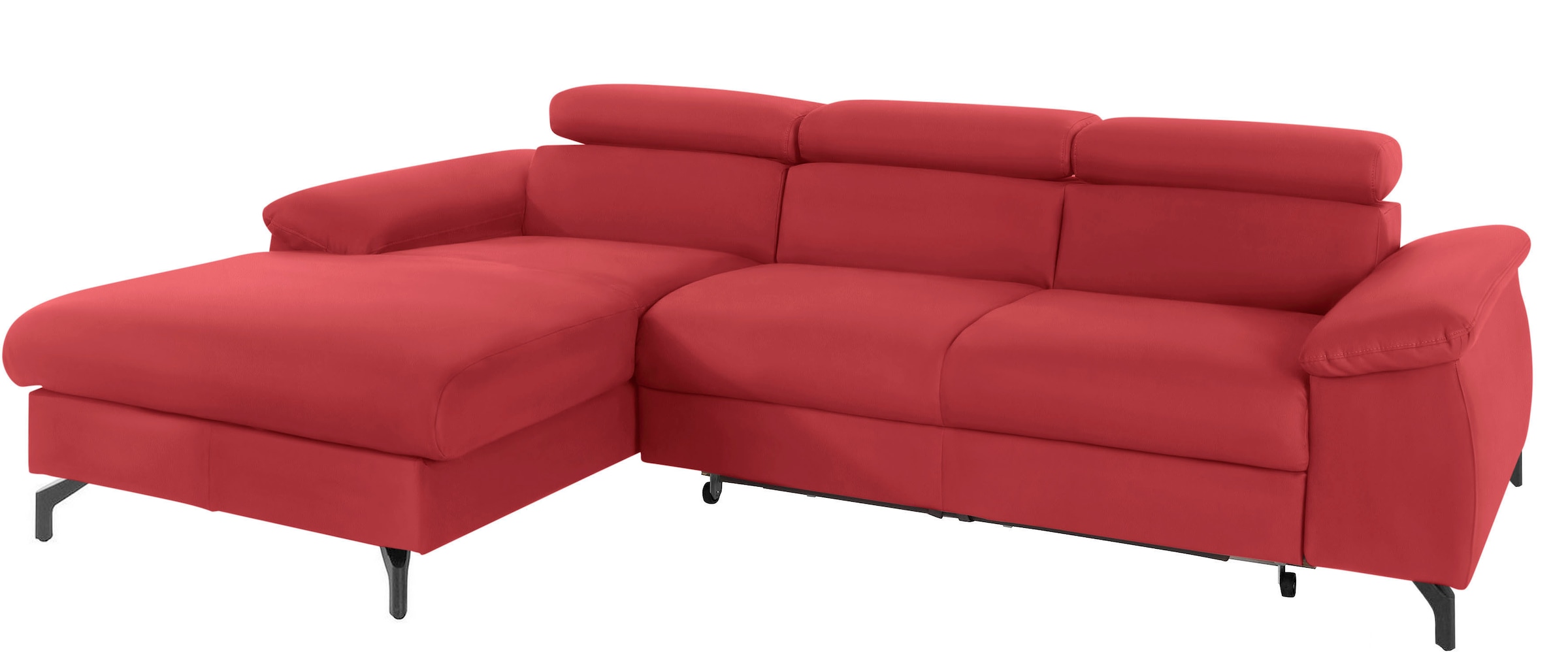 COTTA Ecksofa "Kitty L-Form, B: 242 cm" mit Kopfteilverstellung, optional Schlaffunktion & Bettkasten