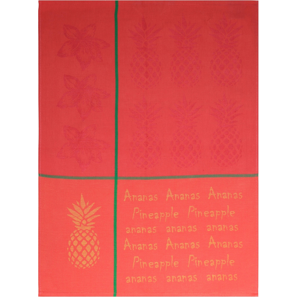 stuco Geschirrtuch »Tropic Fruits - Jacquard«, (Set, 3 tlg.)