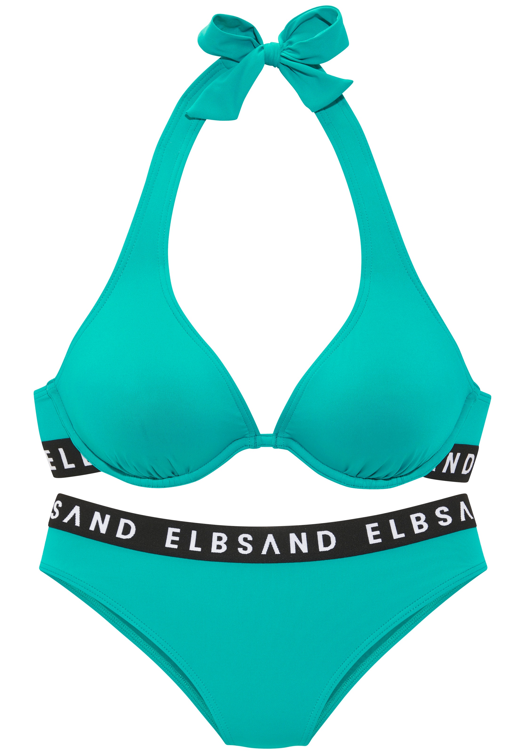 Elbsand Bügel-Bikini, mit Markenschriftzügen in Kontrastfarbe günstig online kaufen