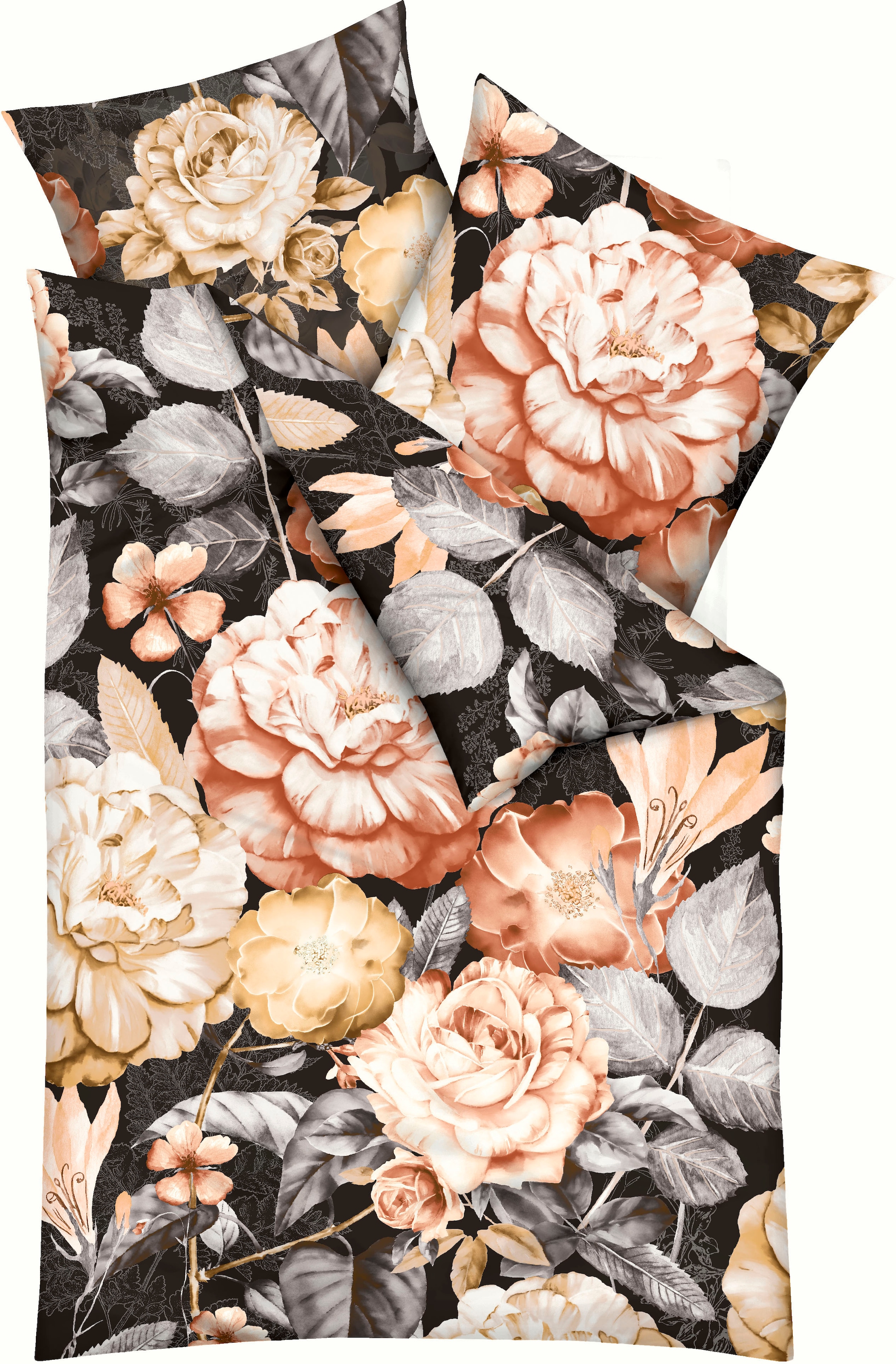 Kaeppel Bettwäsche "Serena" 2 Stk. tlg. Mit Blumenmuster günstig online kaufen