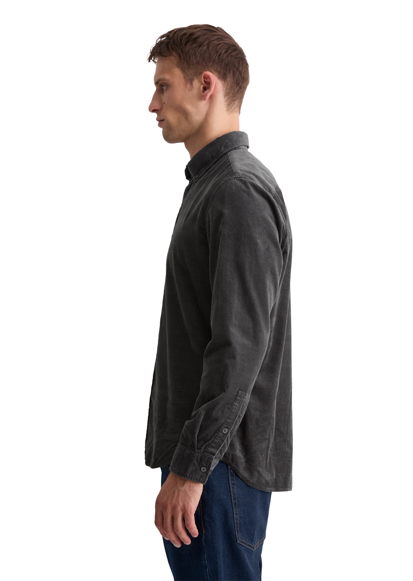 Marc OPolo Langarmhemd "mit Button-Down-Kragen" günstig online kaufen