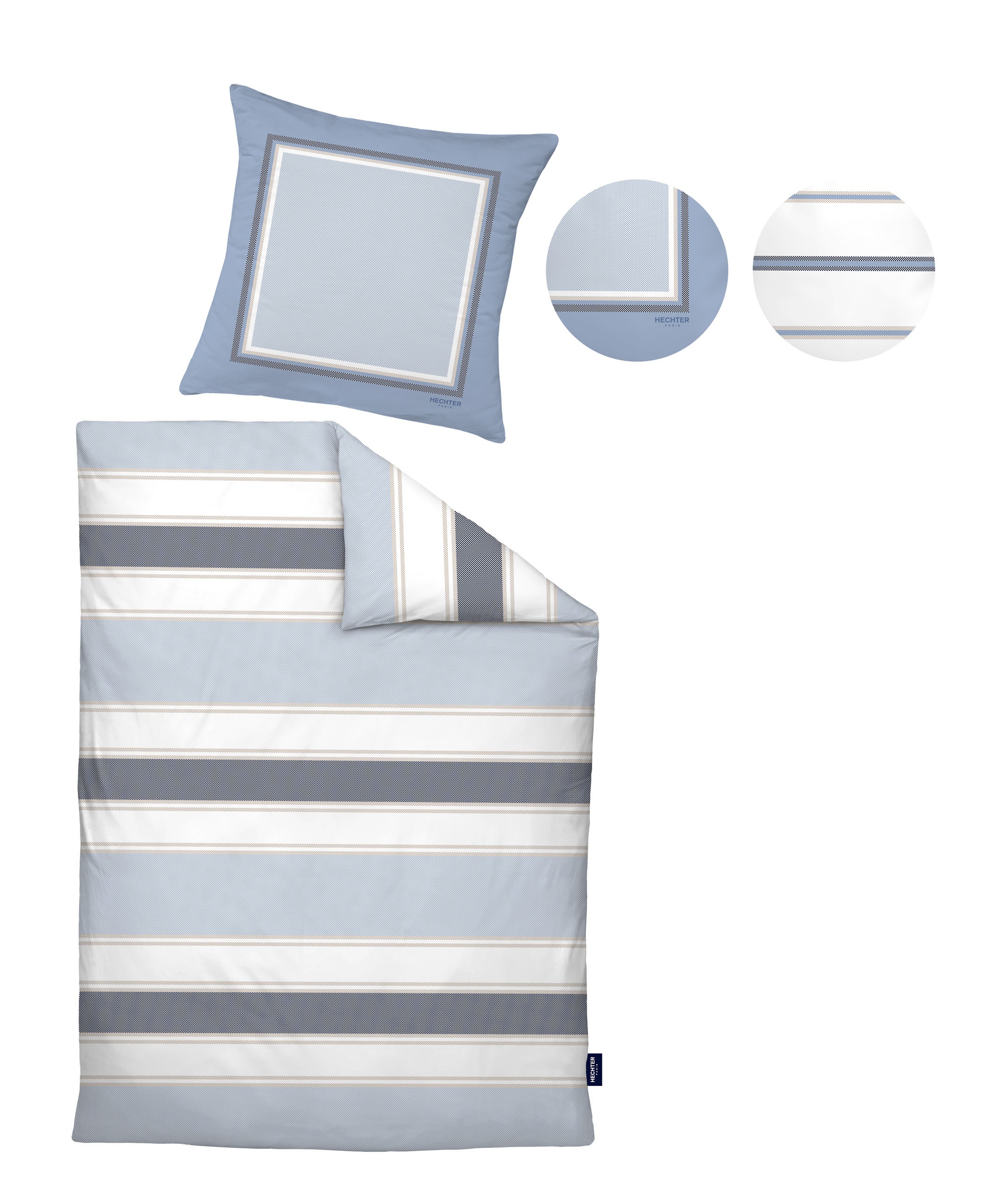 HECHTER PARIS Wendebettwäsche "0041305" 2 Stk. tlg. hautsympathisch, 100% B günstig online kaufen