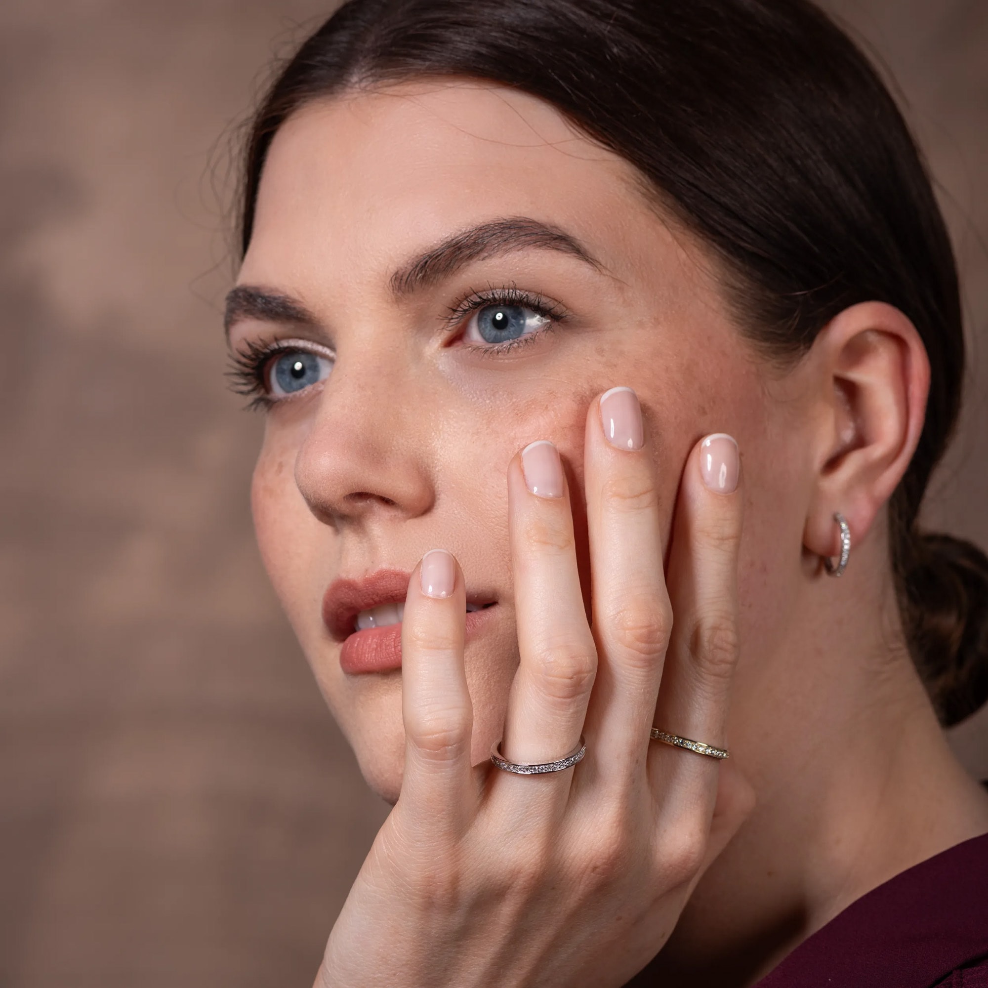 LYOMI Fingerring »585/- Gelbgold 21 synth. Diam. 0,24ct.«