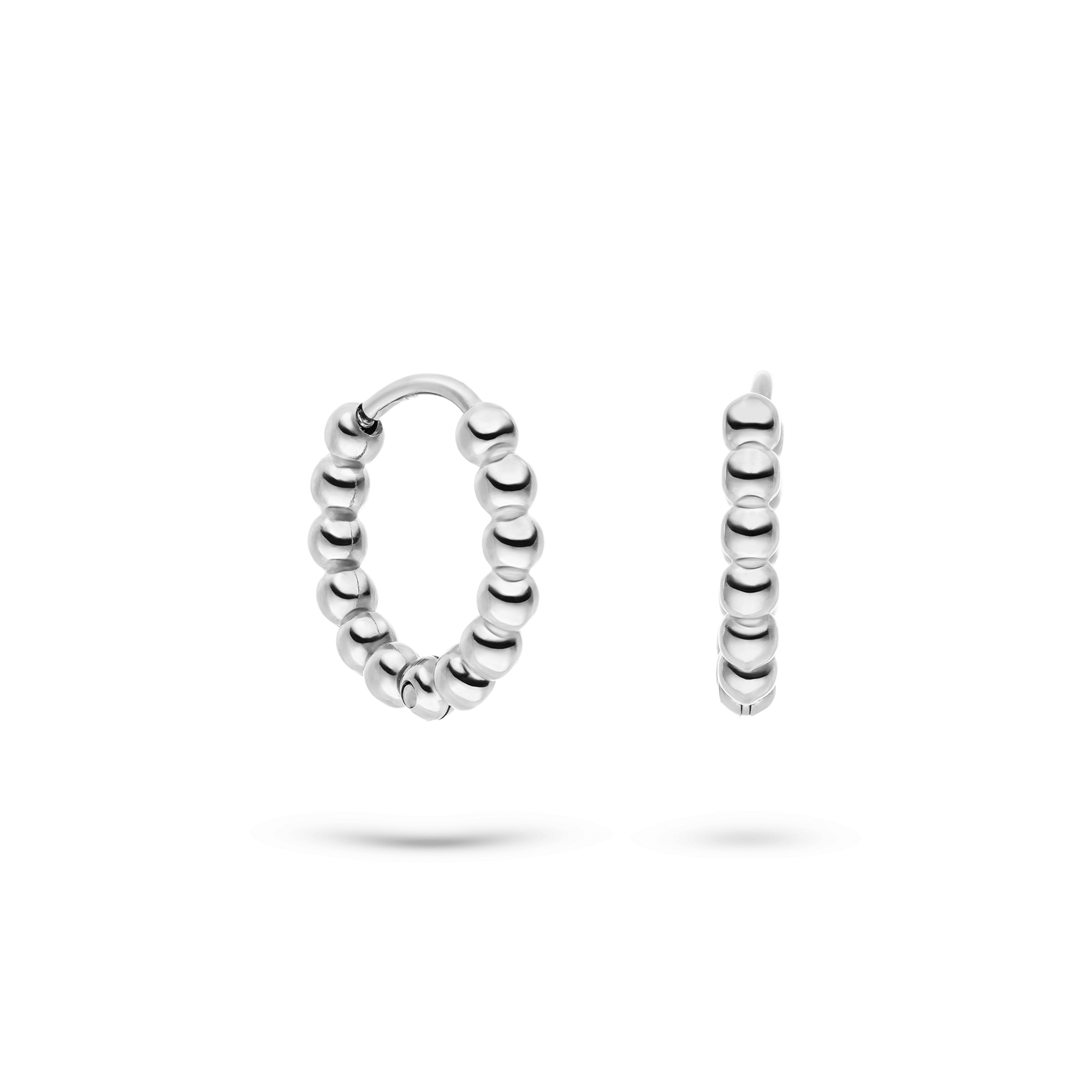 s.Oliver Paar Creolen »Schmuck Geschenk Edelstahl Creolen The Steel Ball«