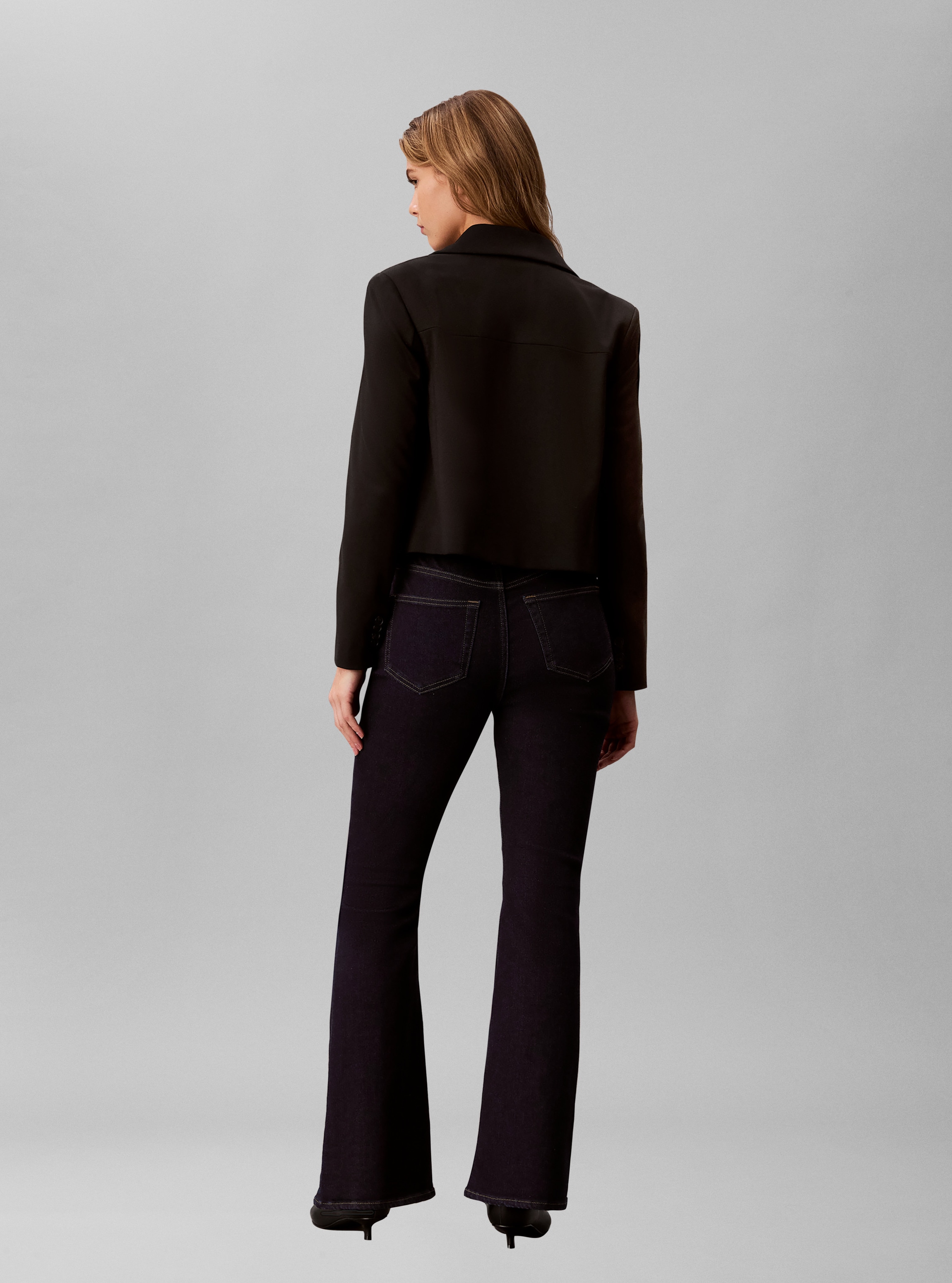 Calvin Klein Jeans Schlagjeans »HIGH RISE FLARE CK CLASSIC RINSE« Regular fit mit ausgestelltem Bein