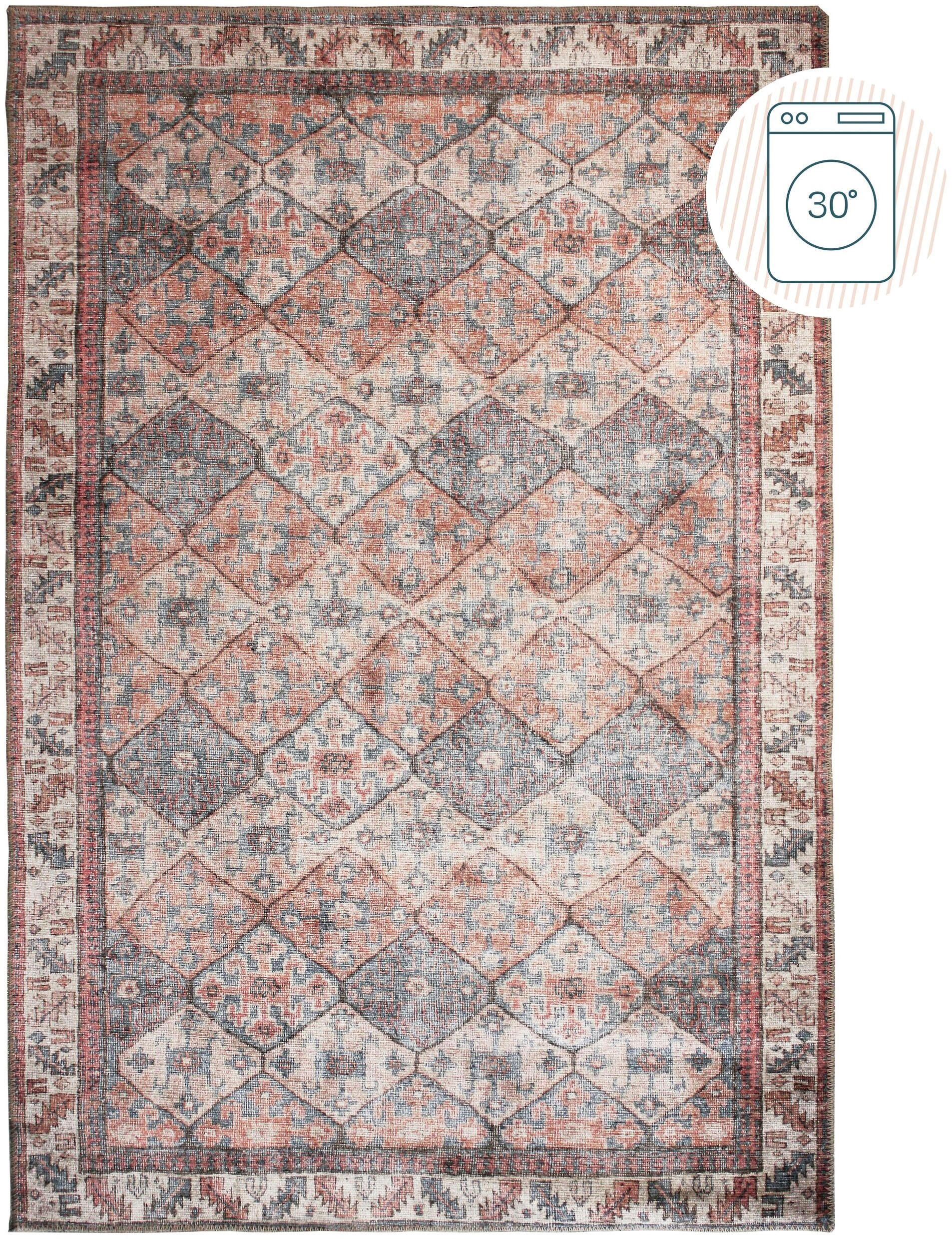 FLAIR RUGS Teppich "Dion" rechteckig 4 mm Höhe Waschbarer Traditioneller Te günstig online kaufen