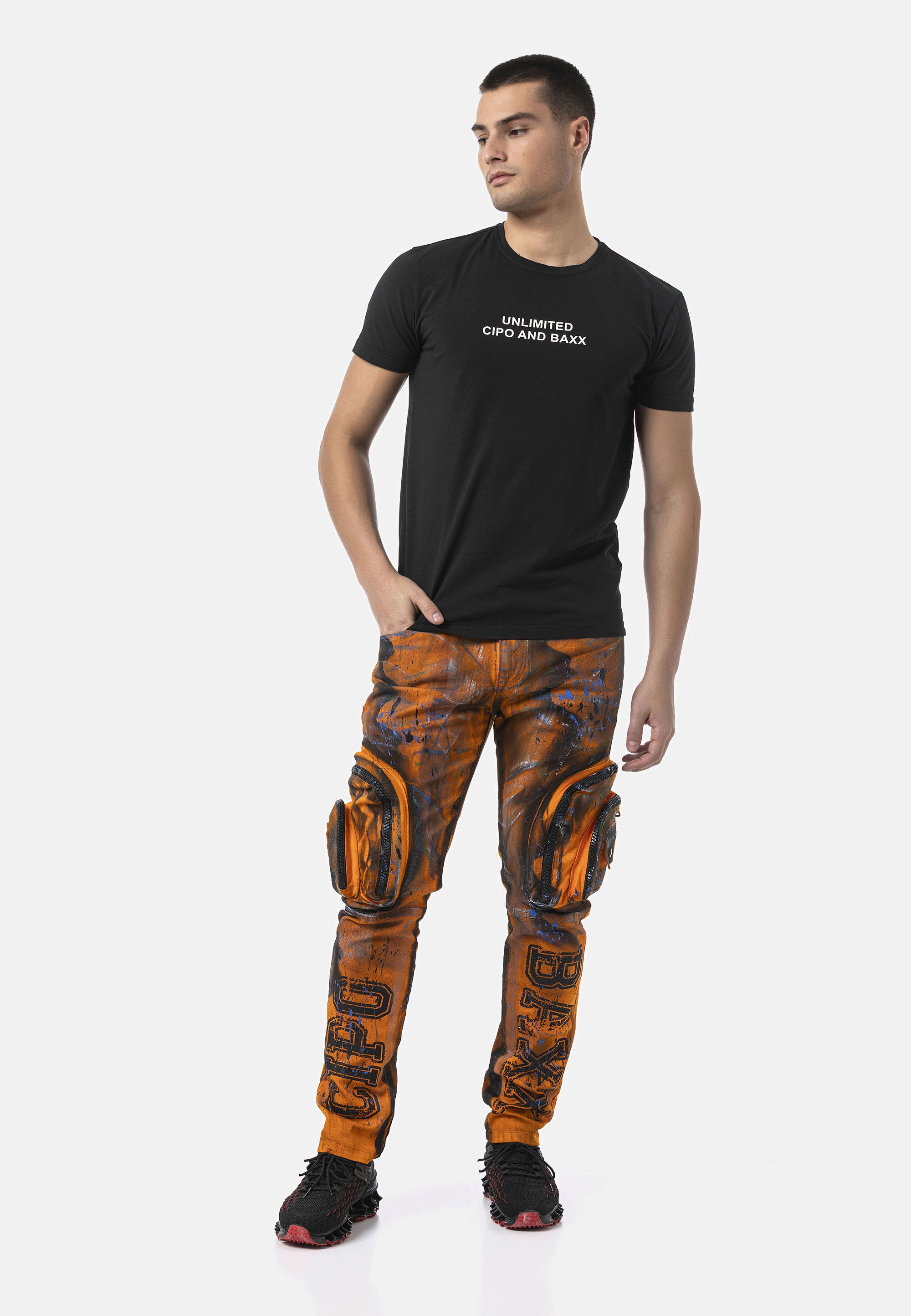 Cipo & Baxx Cargojeans »CD902« mit Cargo-Taschen