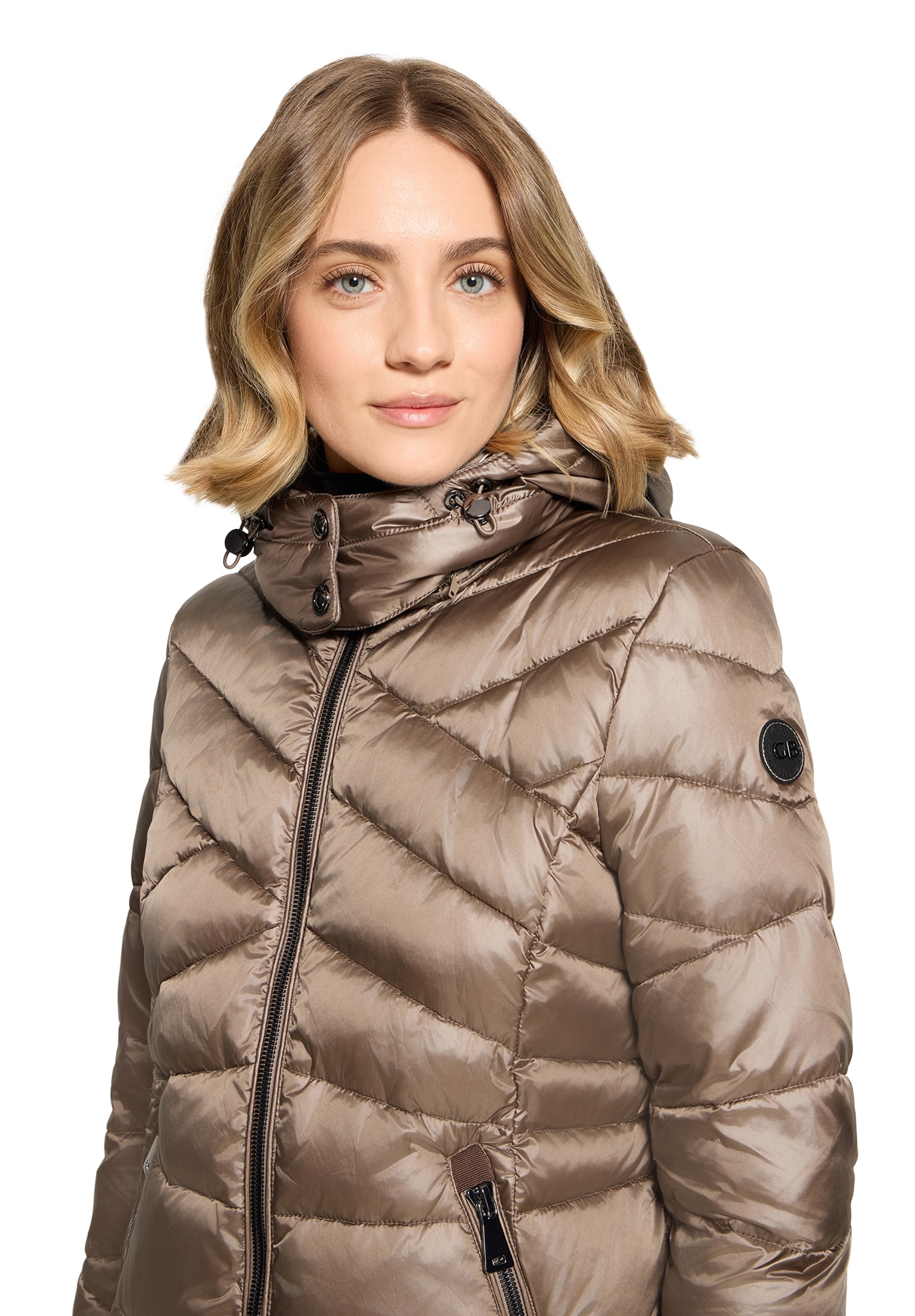 Gil Bret Steppjacke mit Kapuze Winterjacke mit abnehmbarer Kapuze