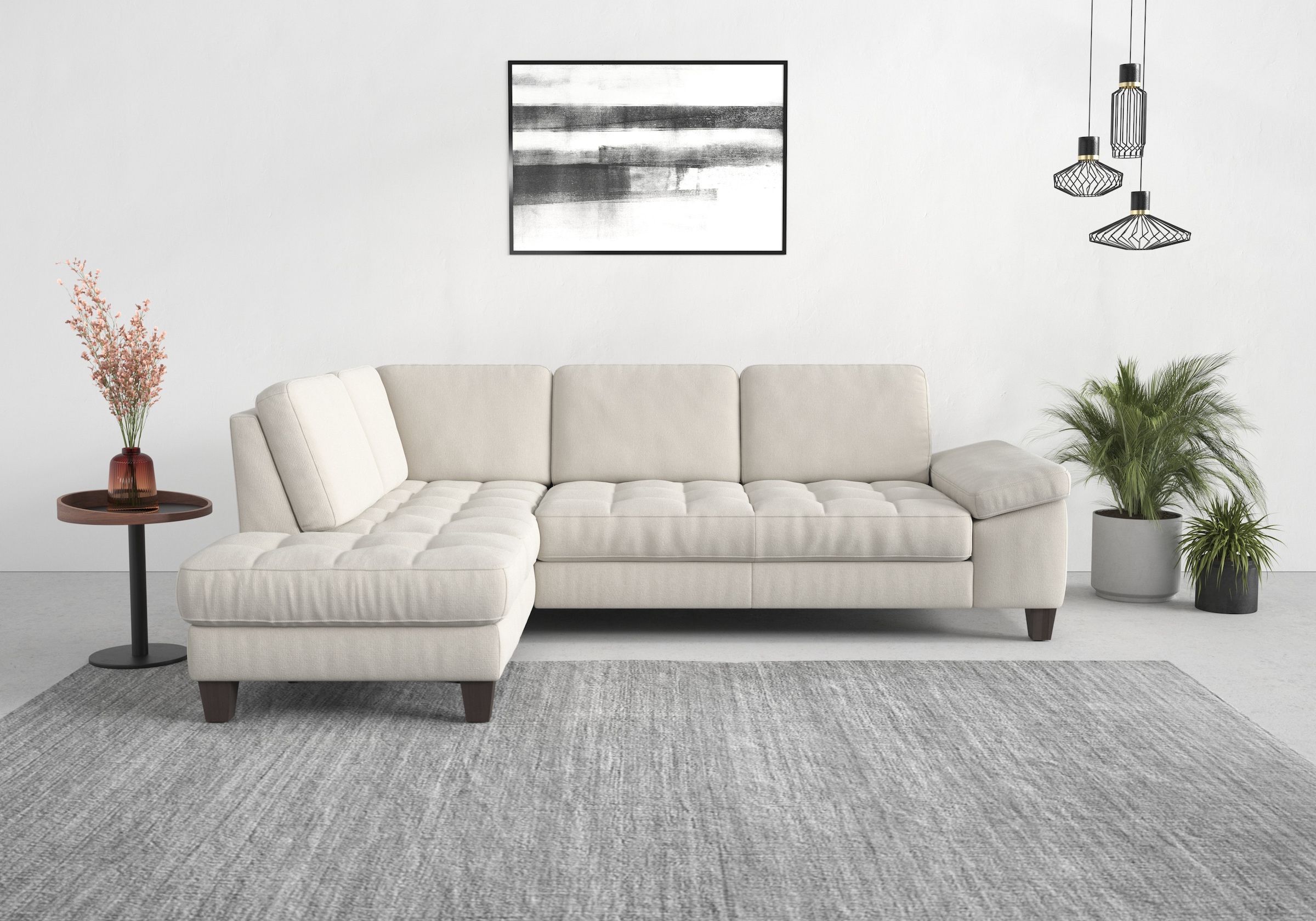 sit&more Ecksofa "Westham L-Form" mit Ottomane, mit oder ohne Schlaffunktion, Bettkasten, Verstellung