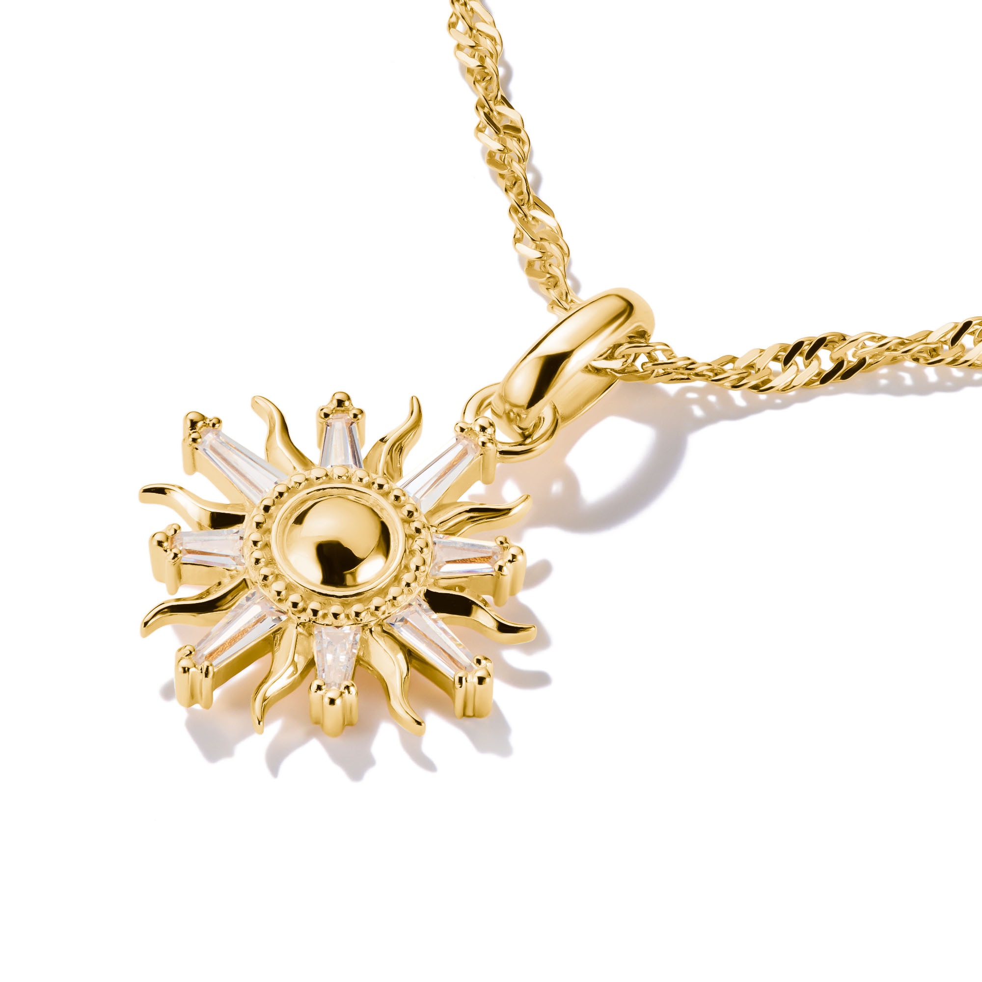 THOMAS SABO Charm Sonne »Charm Sonnenzauber mit Zirkonia - Connect,CC1246-051-14,CC1246-414-14«, mit Zirkonia (synth.)