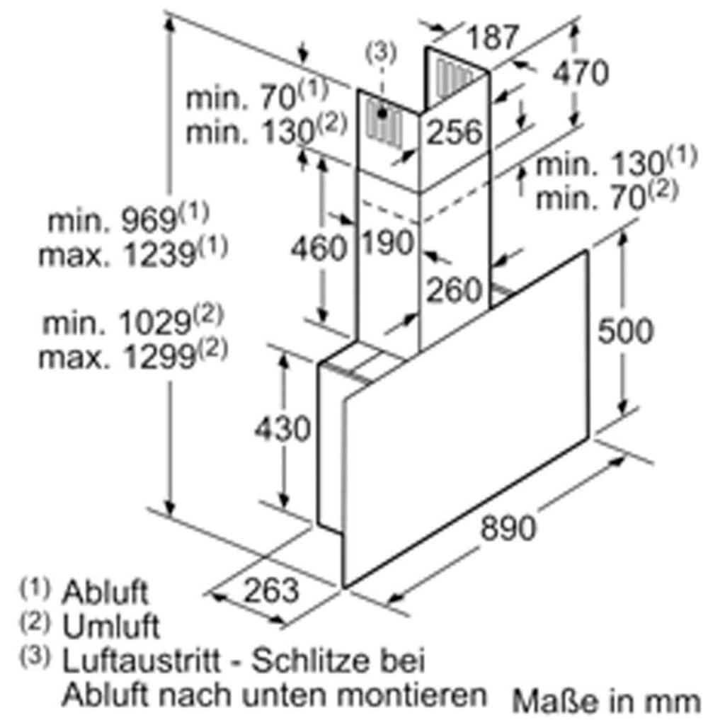 SIEMENS Kopffreihaube »LC97FLP60«, Serie iQ500