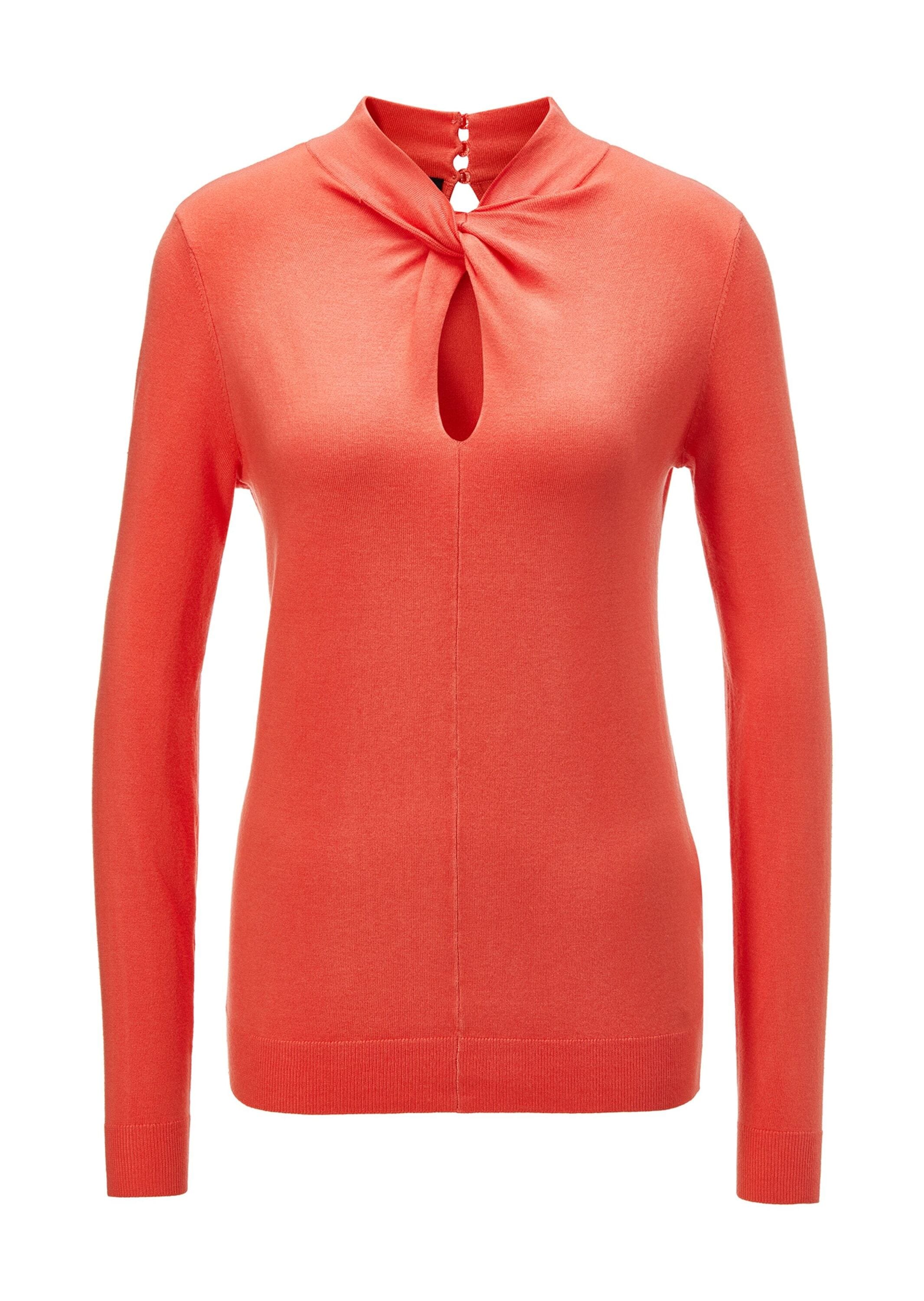 MADELEINE Longpullover "Pullover Pullover mit Knoten am Stehkragen" günstig online kaufen