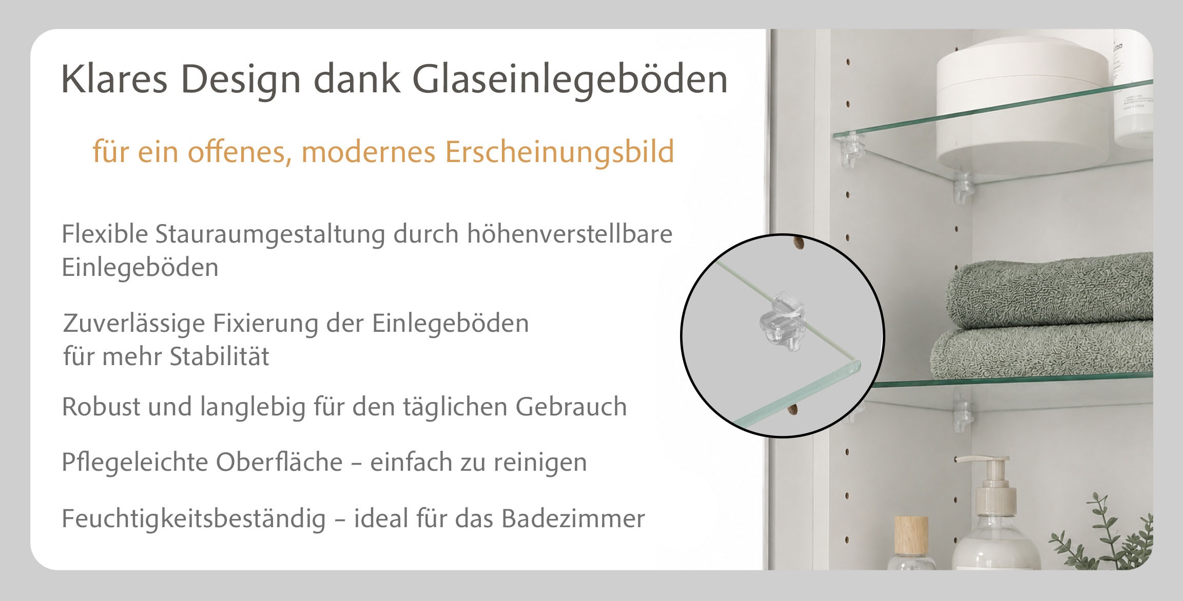 OTTO home Spiegelschrank »BOZEN, 3D-Spiegelschrank 100 cm« Inklusive LED-Aufbauleuchte, Steckdose und Schalter