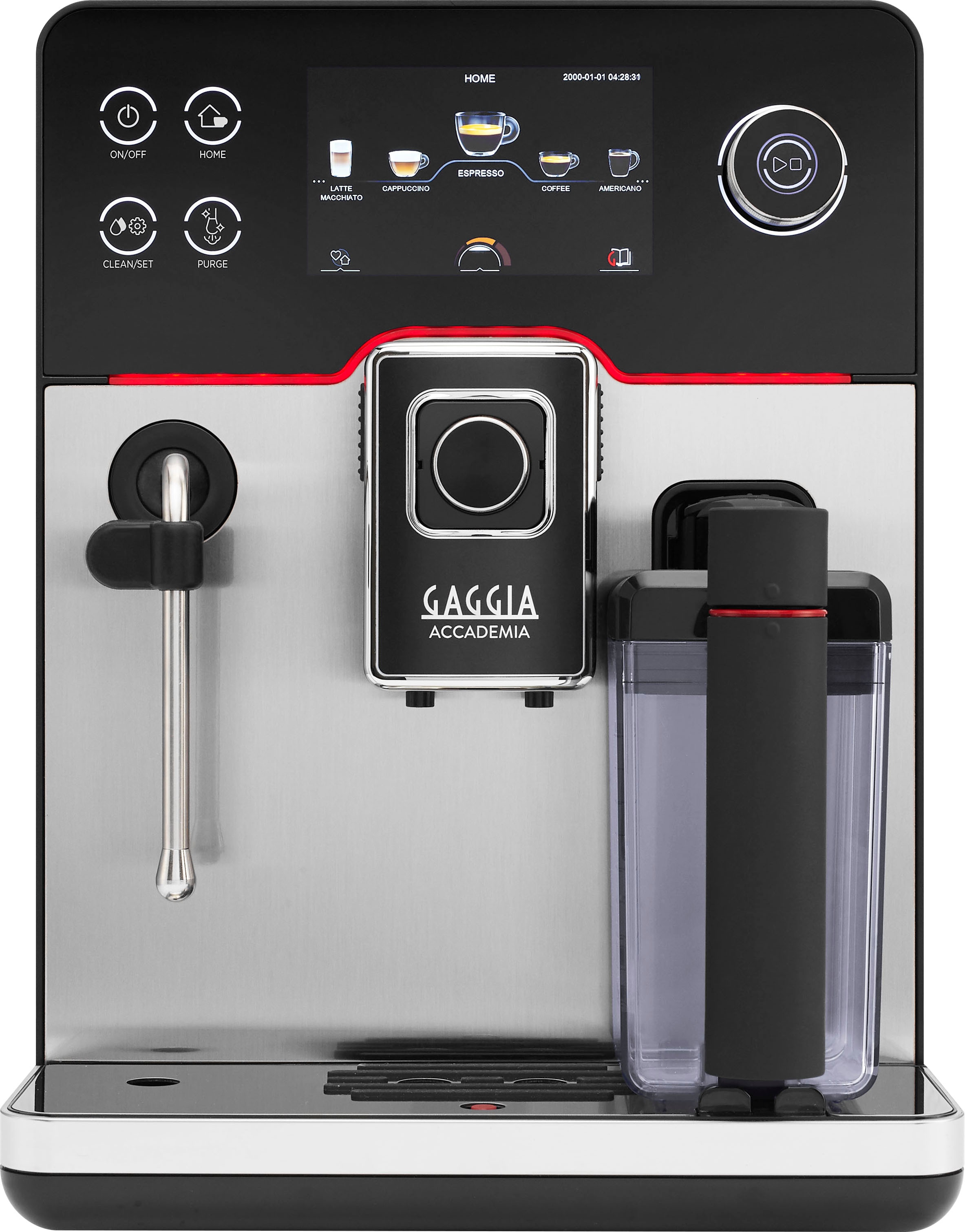 Gaggia Kaffeevollautomat »Accademia Stainless Steel«, vom Erfinder des Espresso - Barista@Home dank Espresso-Plus-System