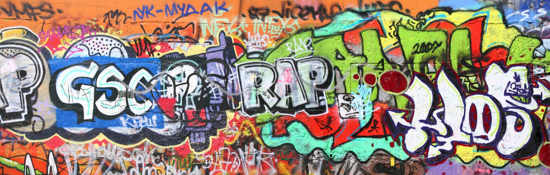 Express Küchen Küchenrückwand "Graffiti", (1 tlg.)