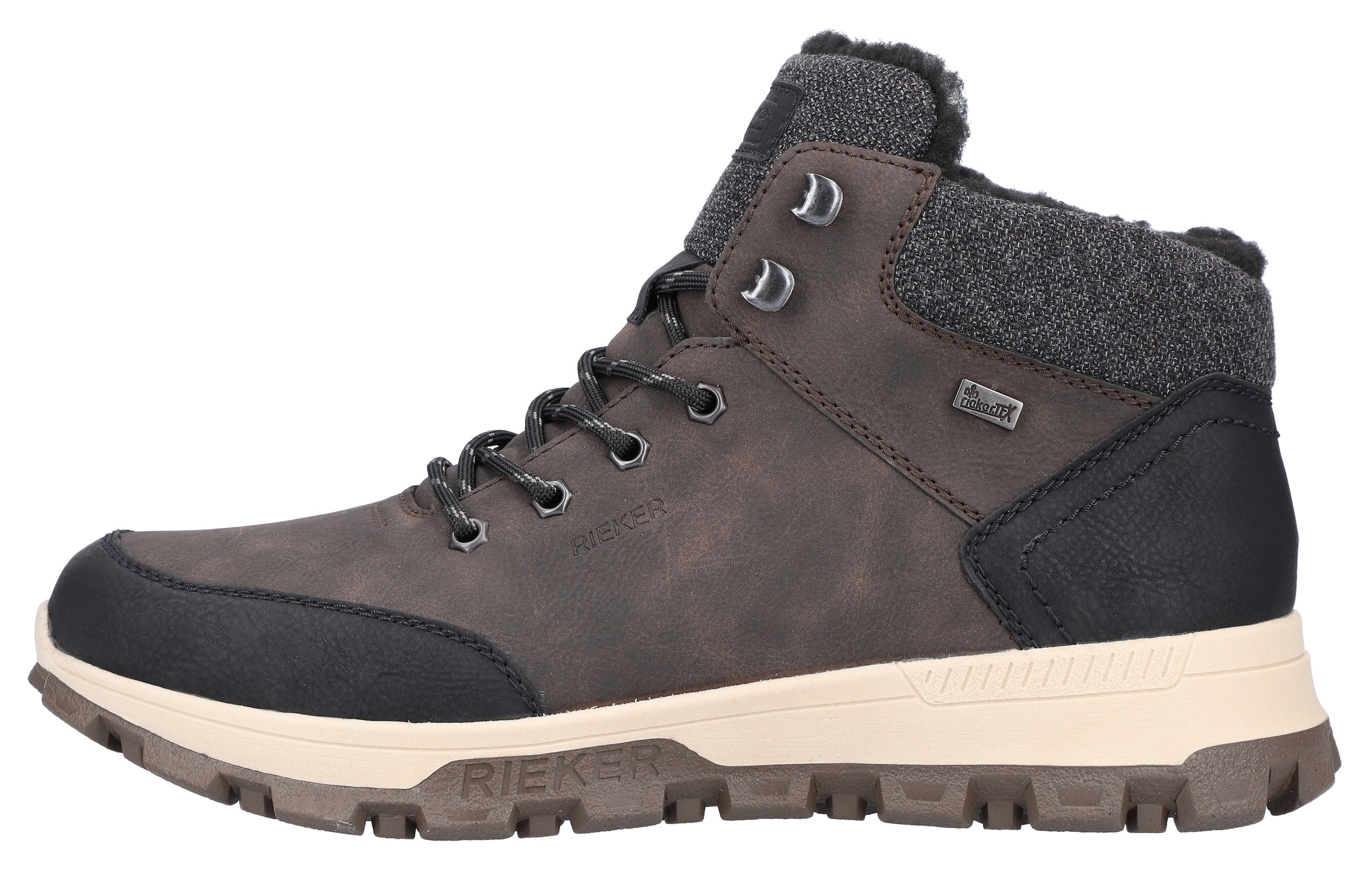 Rieker Winterboots, mit komfortabler SoftFoam-Innensohle, Freizeitschuh, Schnürschuh